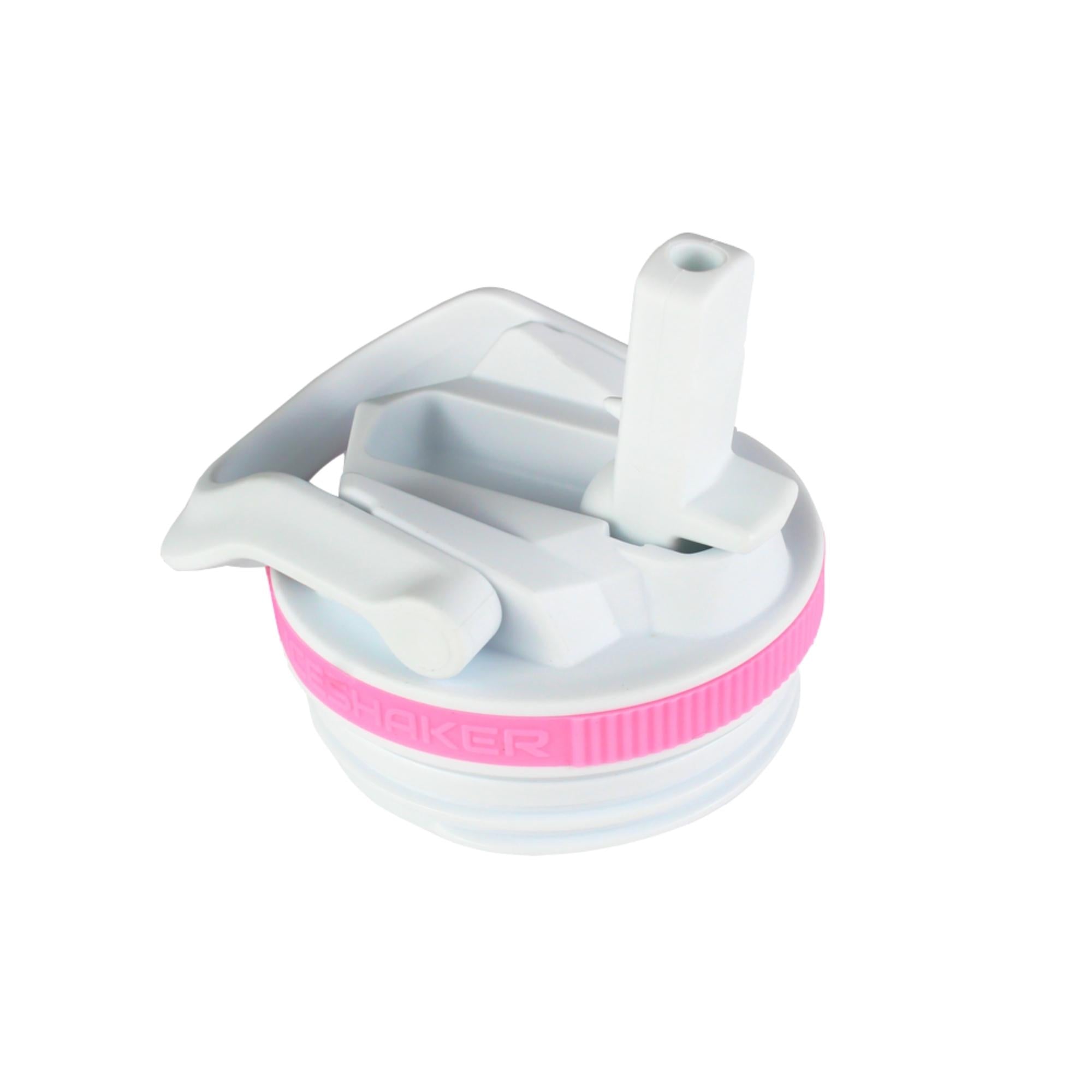 14oz & 20oz Sport Bottle Lid - White Lid with Pink Band