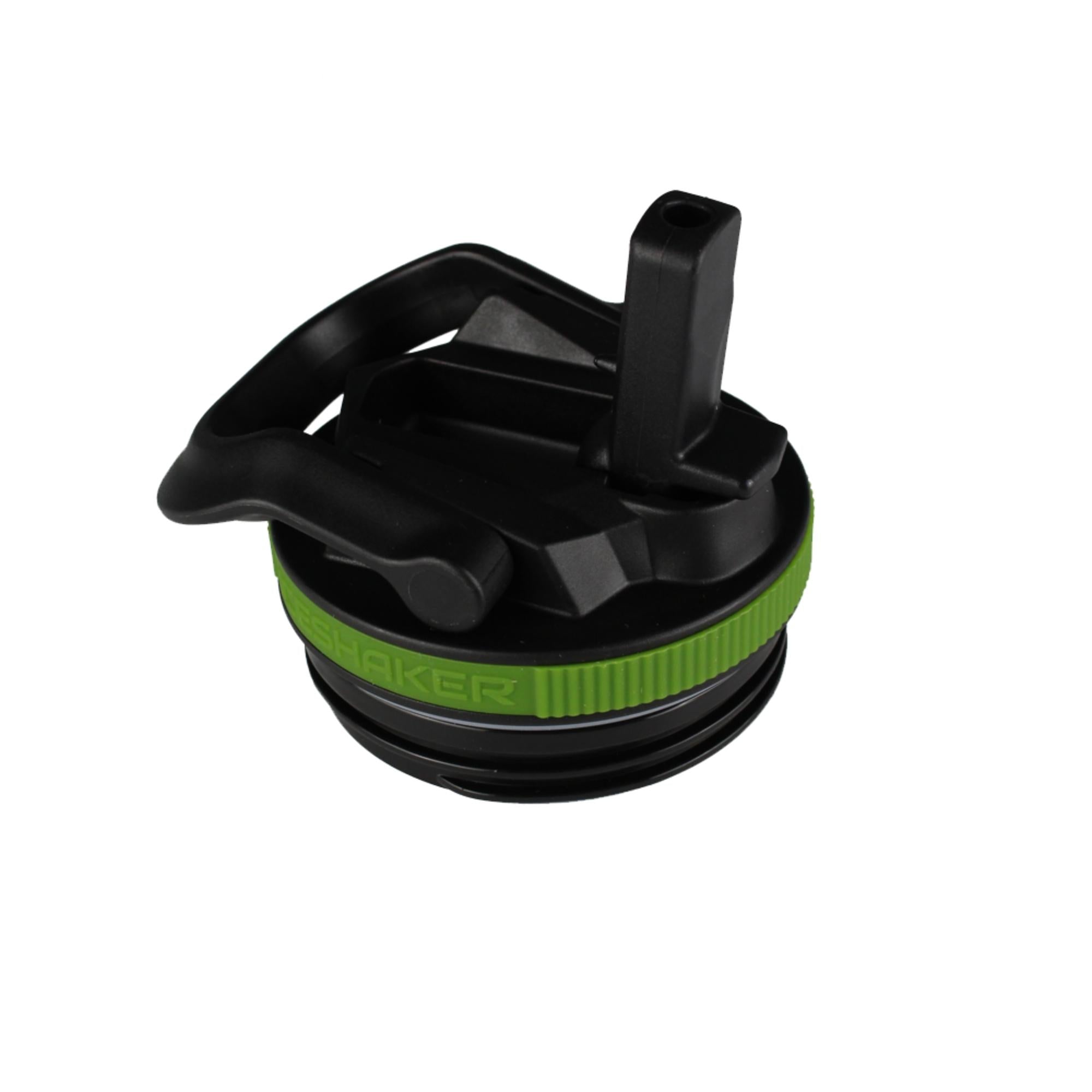 14oz & 20oz Sport Bottle Lid - Black Lid with Green Band