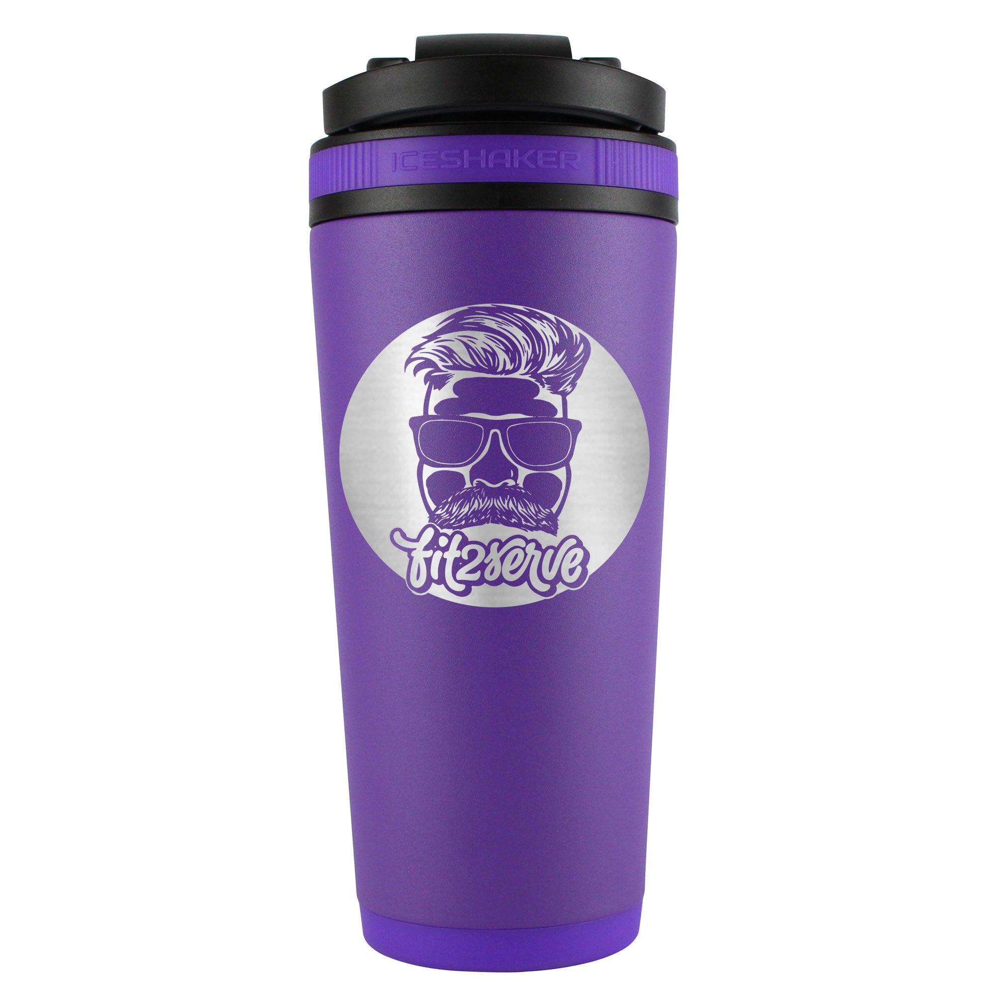 FIT2SERVE Purple 26oz Shaker