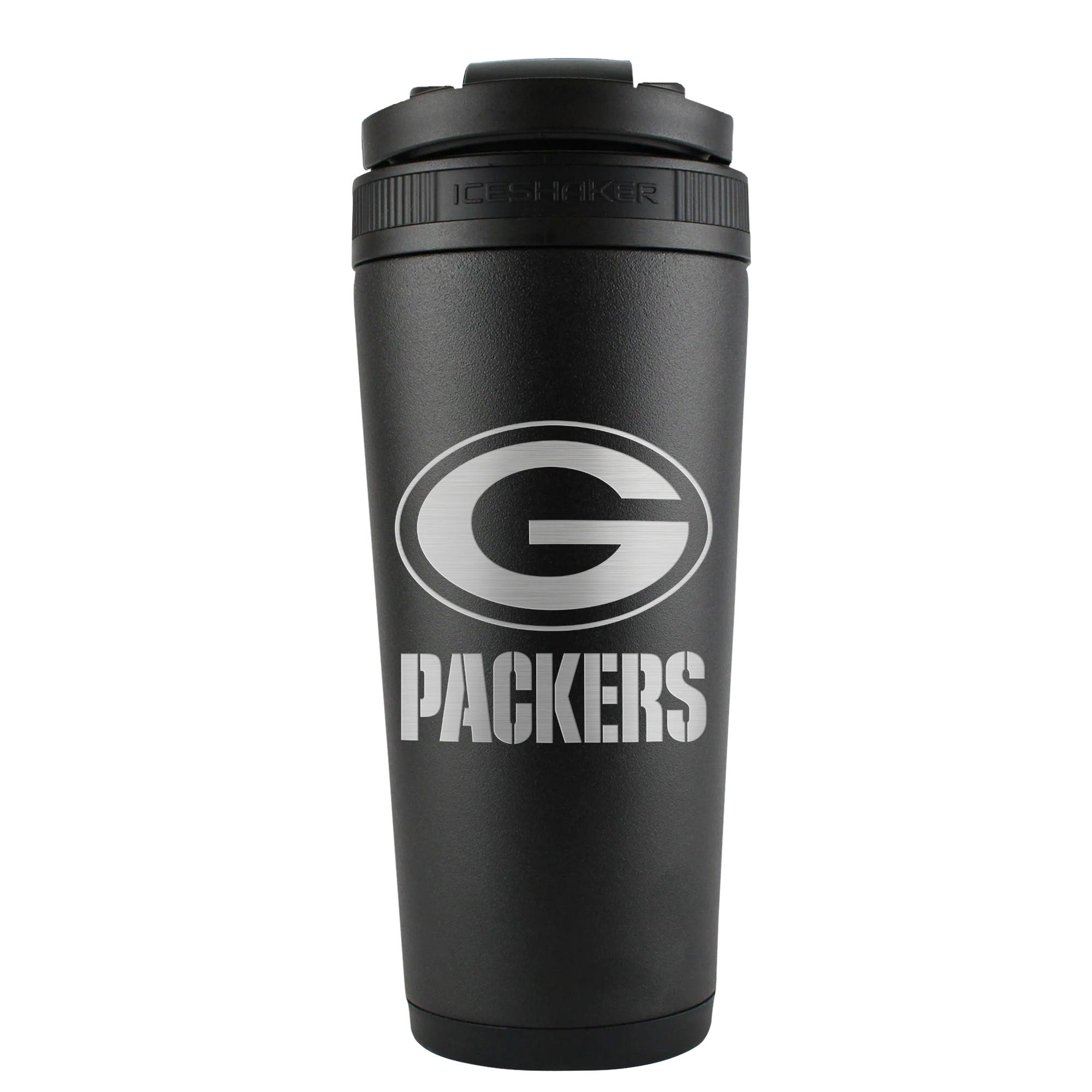 Officially Licensed Green Bay Packers 26oz Ice Shaker - Black