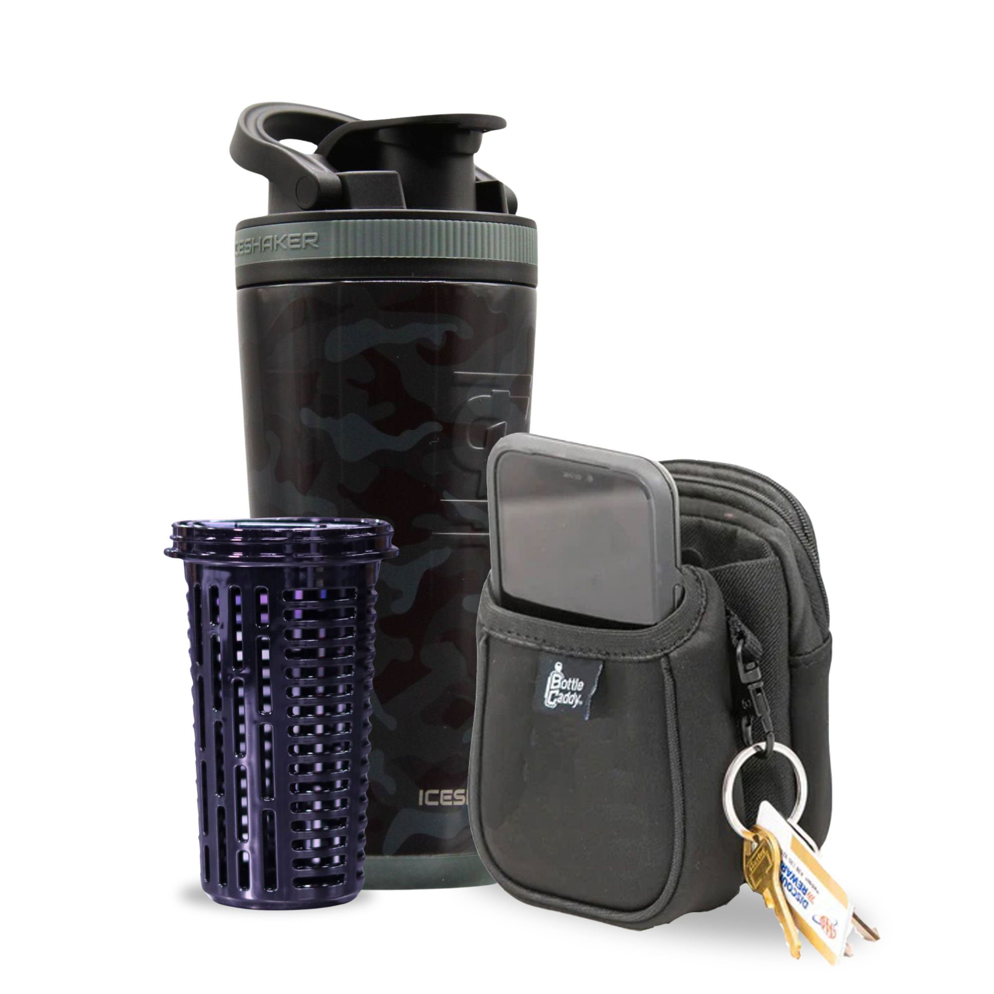 Black Camo 26oz Ice Shaker Bundle