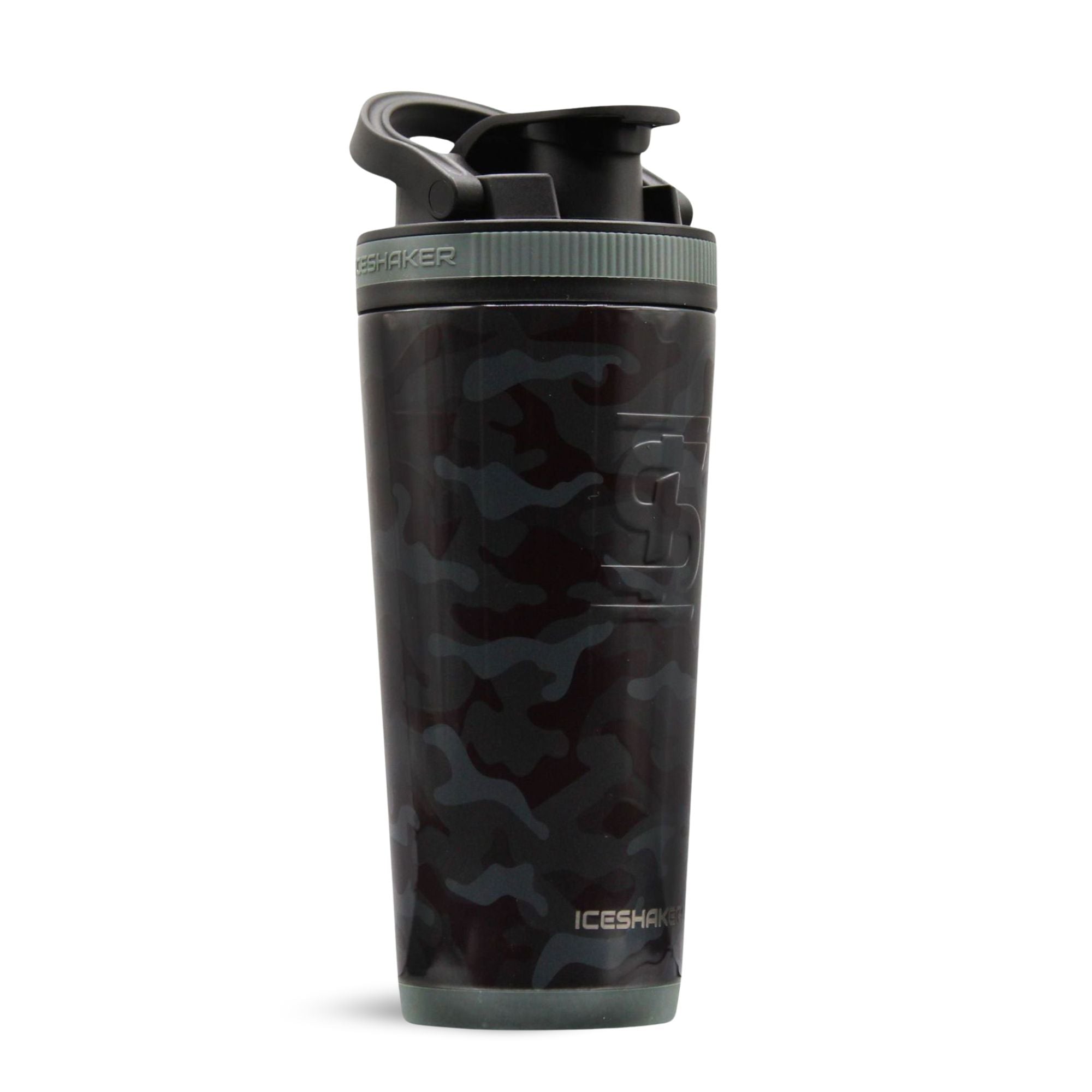 Black Camo 4D-Wrapped Shaker Bottles | Ice Shaker