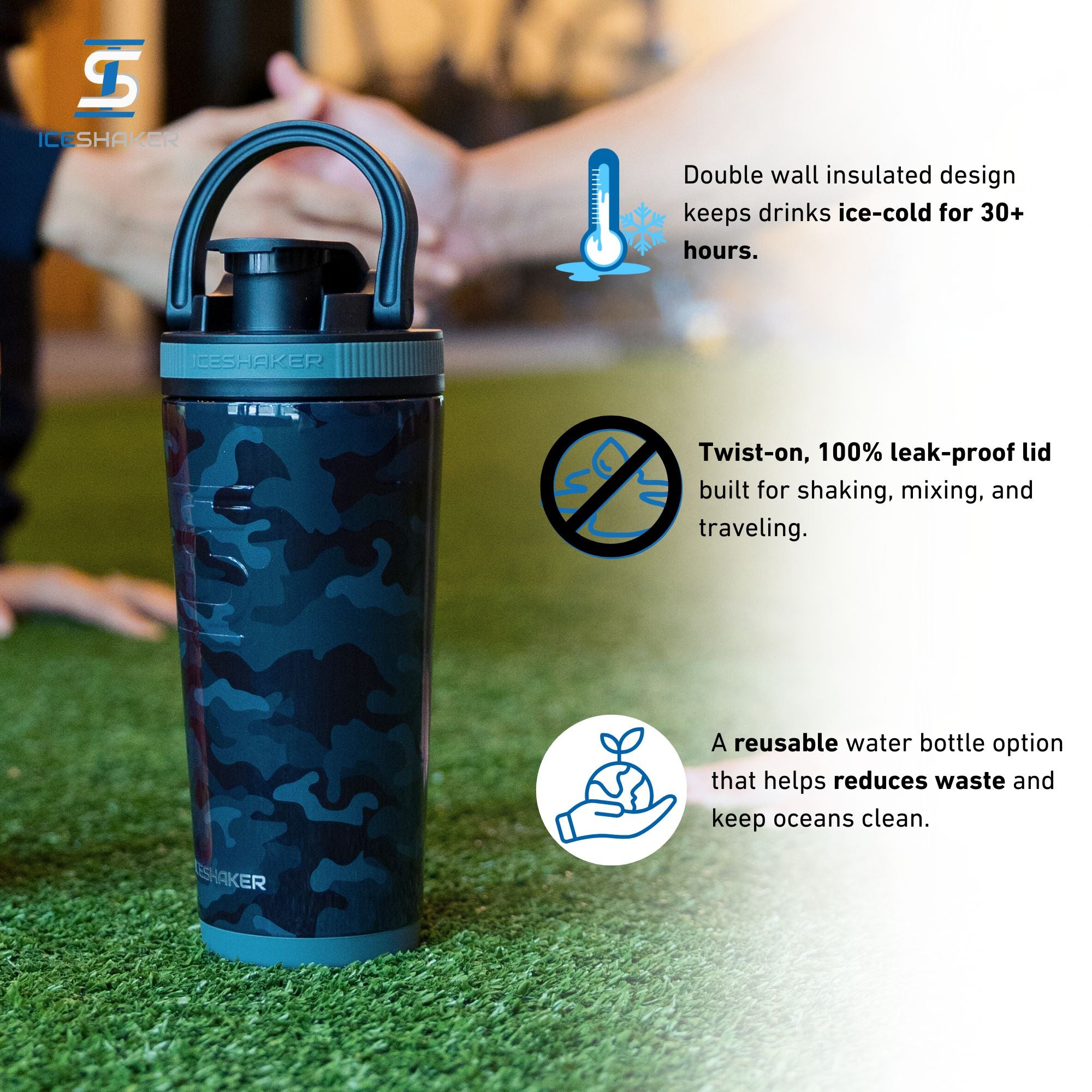 26oz Ice Shaker - Black Camo