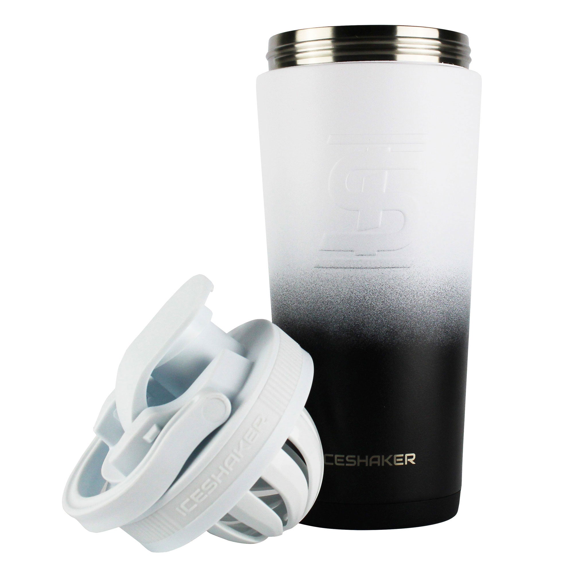FIT2SERVE Black White Ombre 26oz Shaker