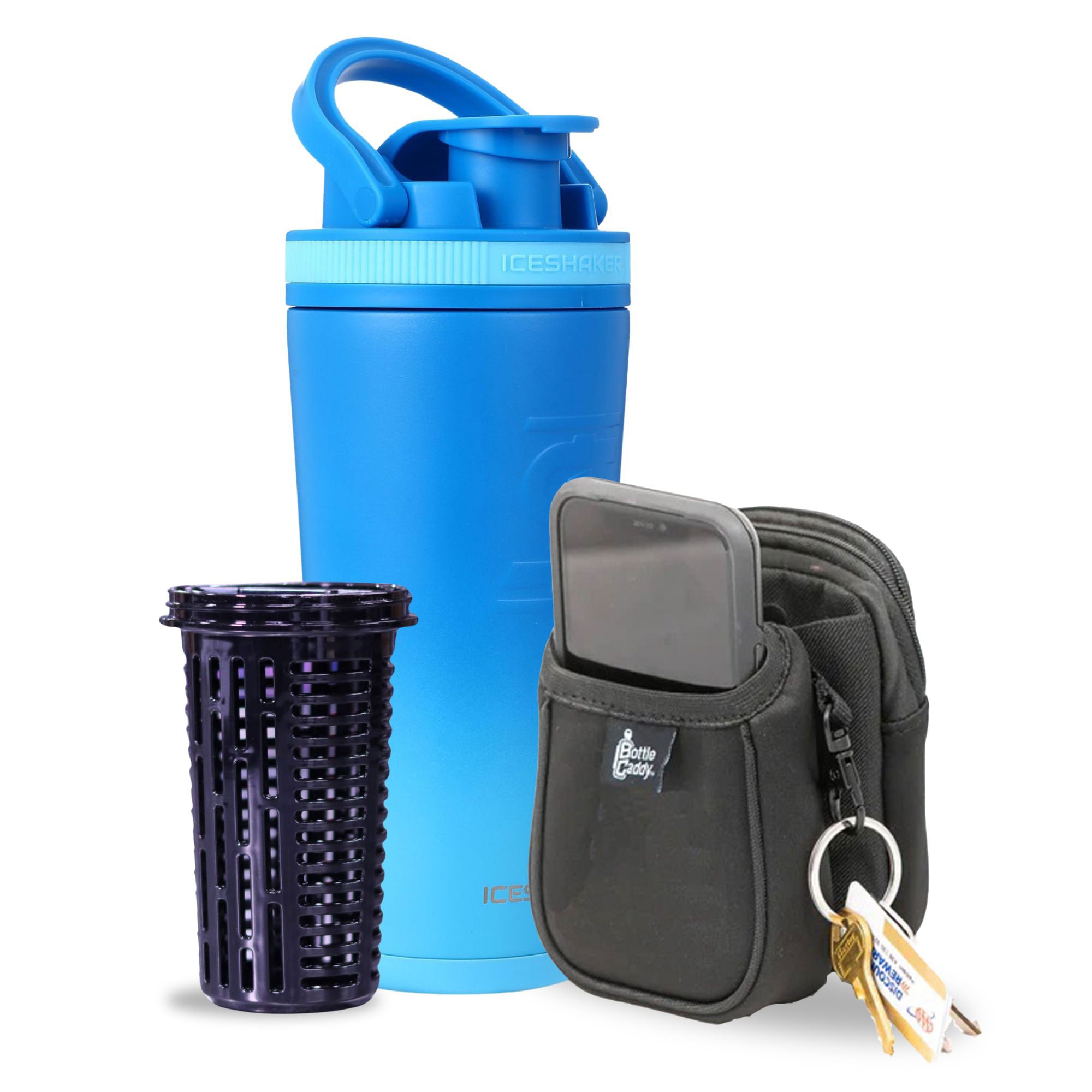 Blue Color Rush 26oz Ice Shaker Bundle