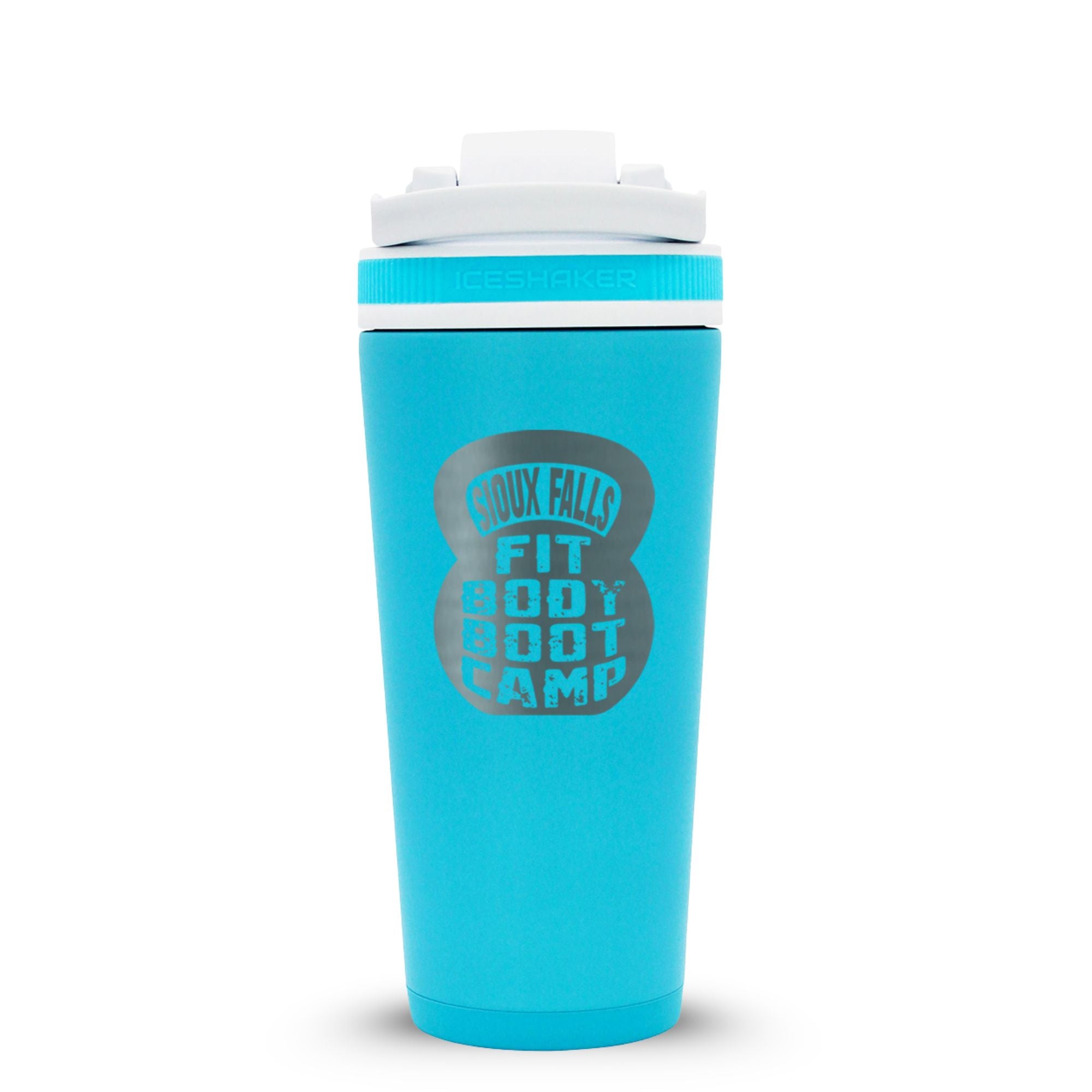 Custom Sioux Falls Fit Body Boot Camp Kettlebell 26oz Ice Shakers