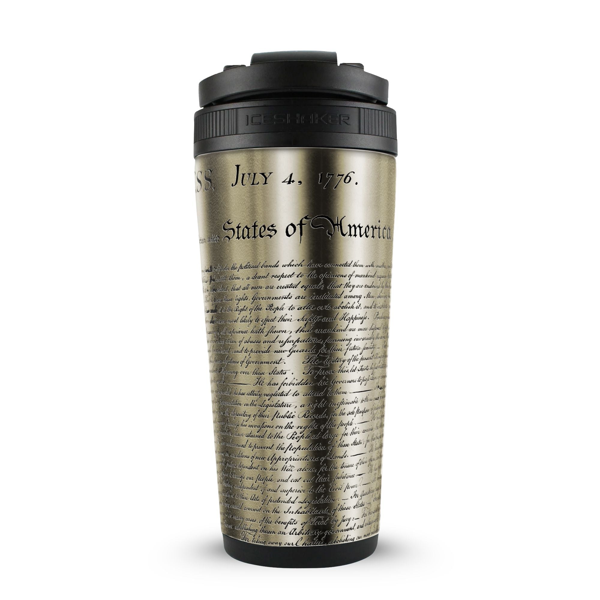 Ice Shaker Allegiance Series 26oz Shaker Bottle - Declaration of Independence