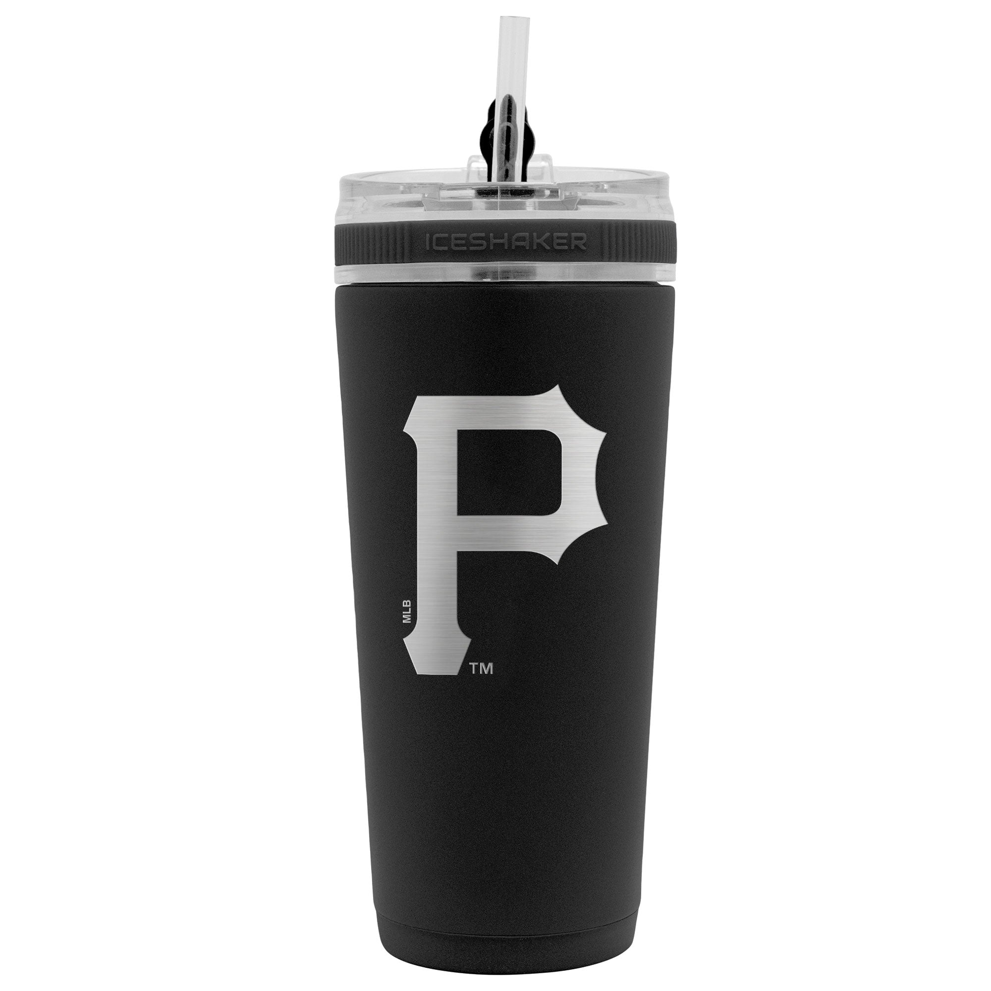 Officially Licensed Pittsburgh Pirates 26oz Flex Bottle - Black