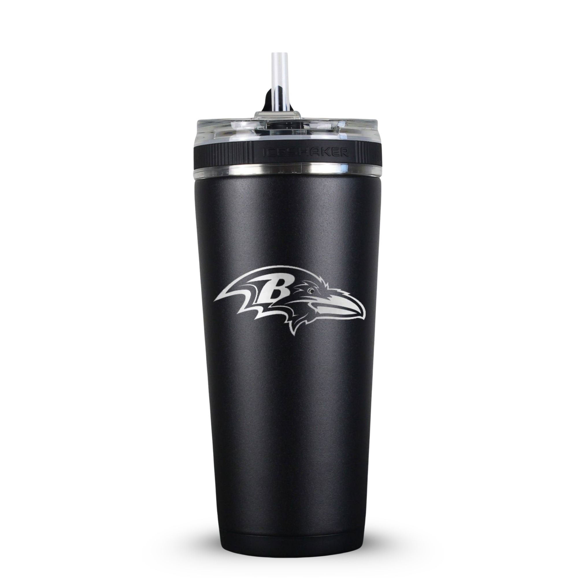Officially Licensed Baltimore Ravens 26oz Flex Bottle - Black