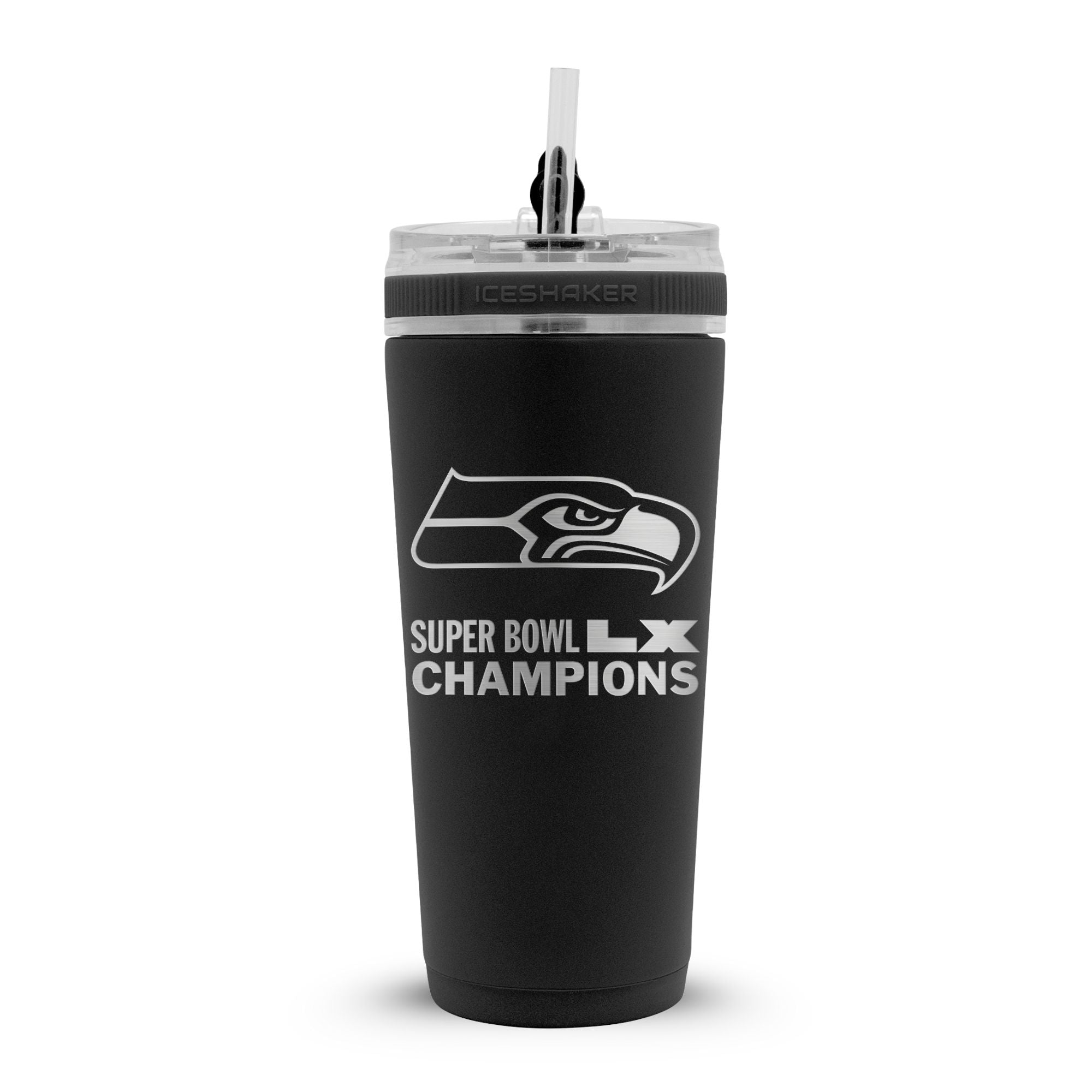 SBP – Shake Babe Seattle Seahawks Superbowl LX Champions 26oz Flex Bottle