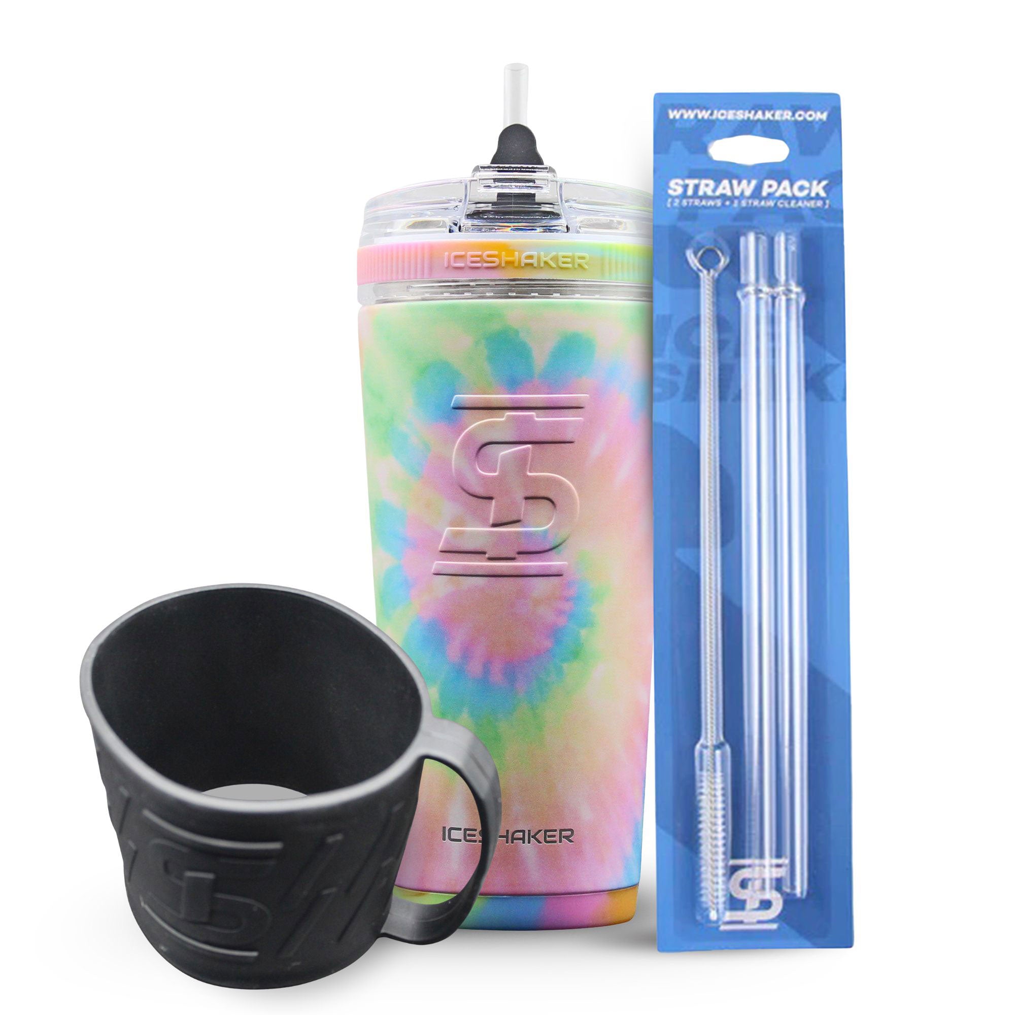 Cotton Candy Tie Dye 26oz Flex Bottle Bundle