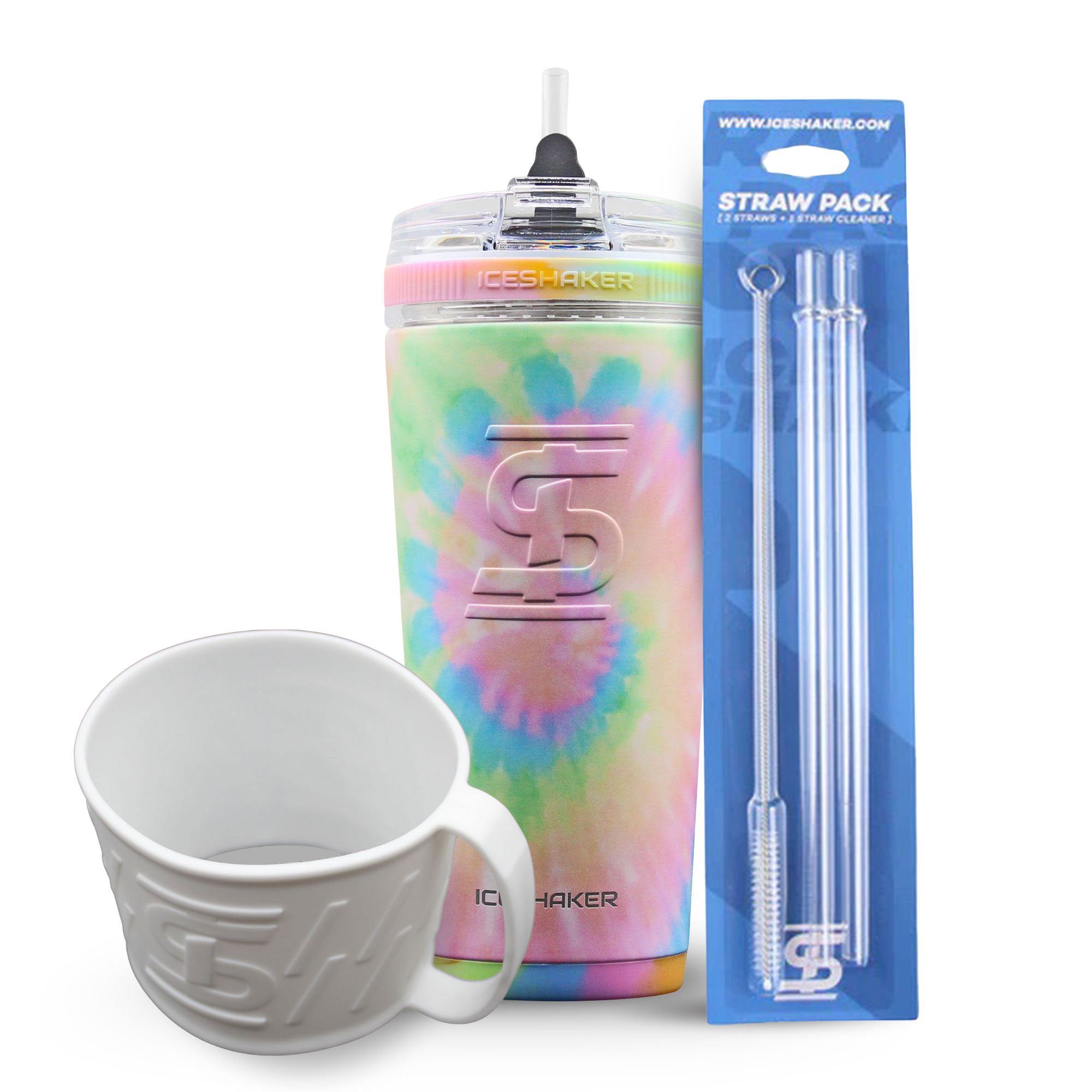 Cotton Candy Tie Dye 26oz Flex Bottle Bundle