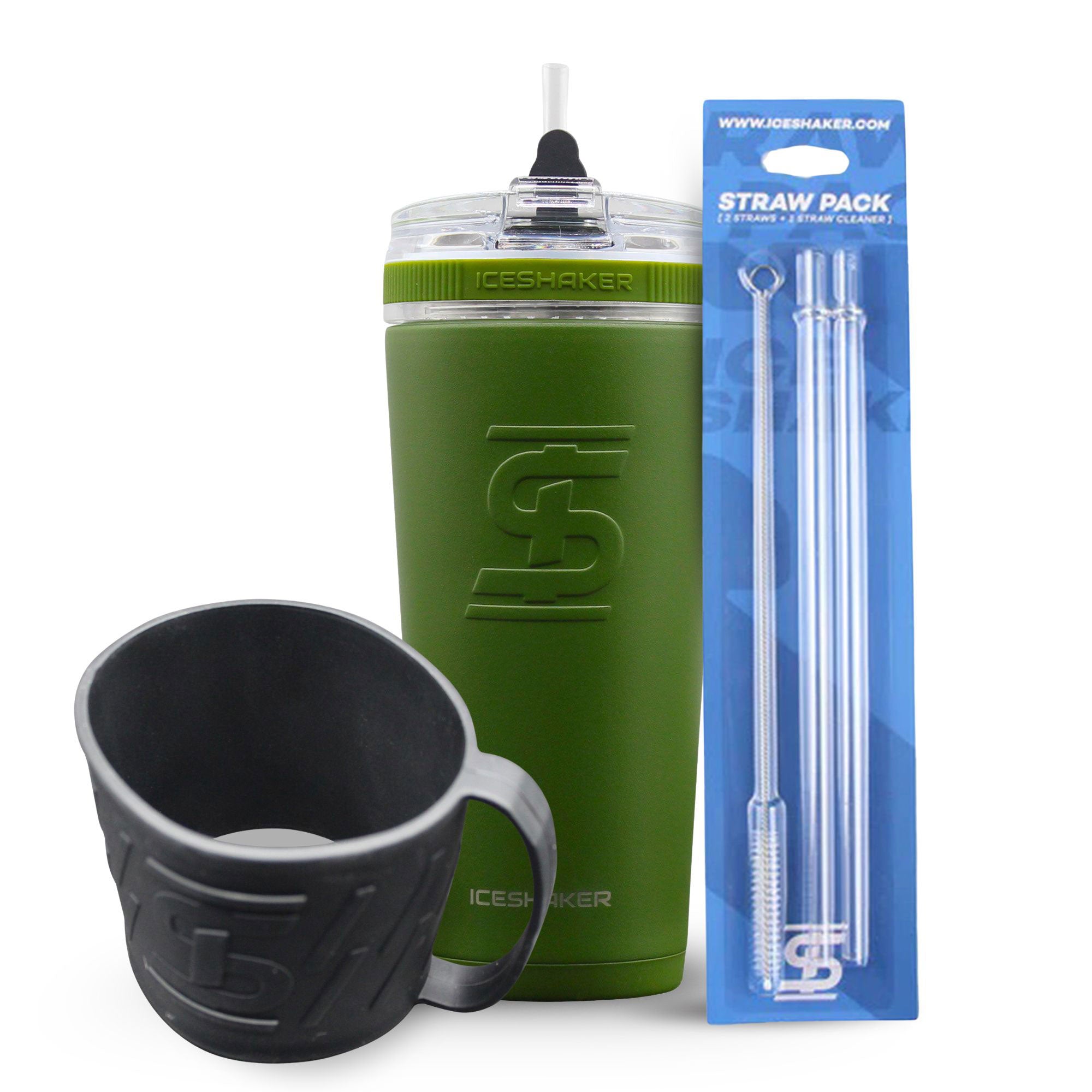 Green 26oz Flex Bottle Bundle
