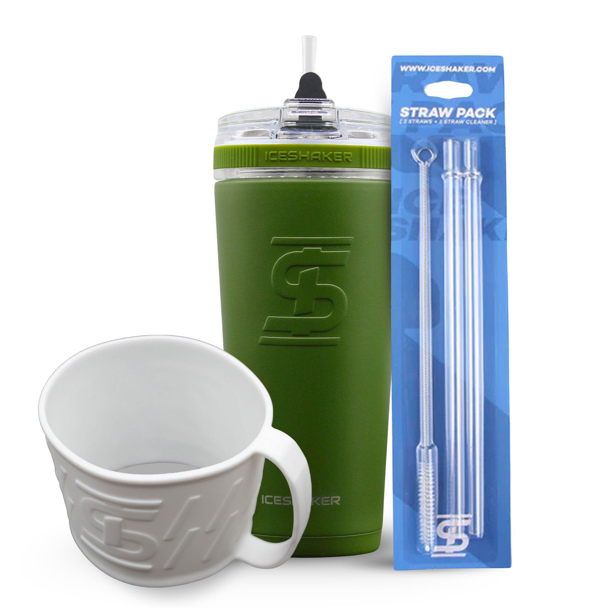 Green 26oz Flex Bottle Bundle