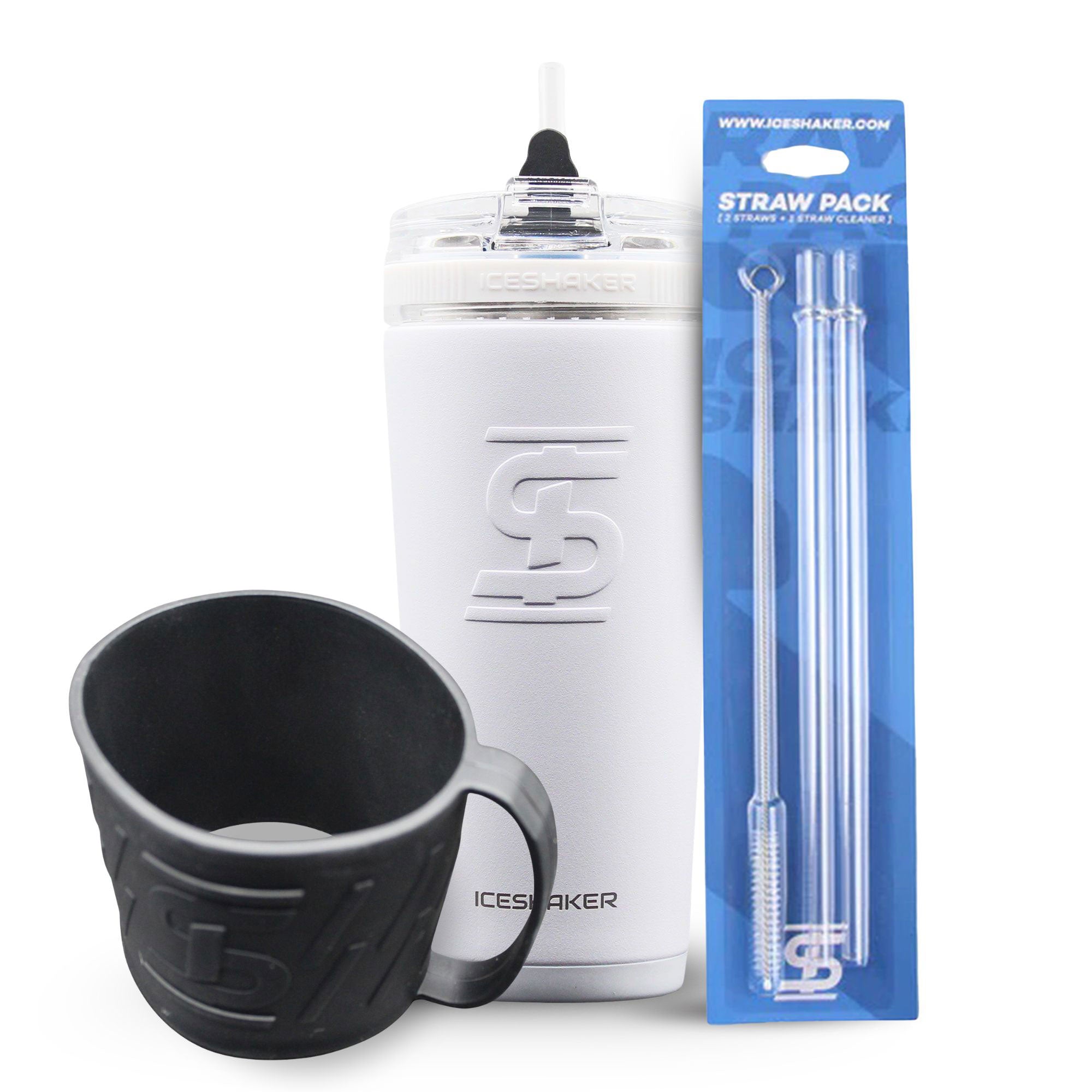 White 26oz Flex Bottle Bundle