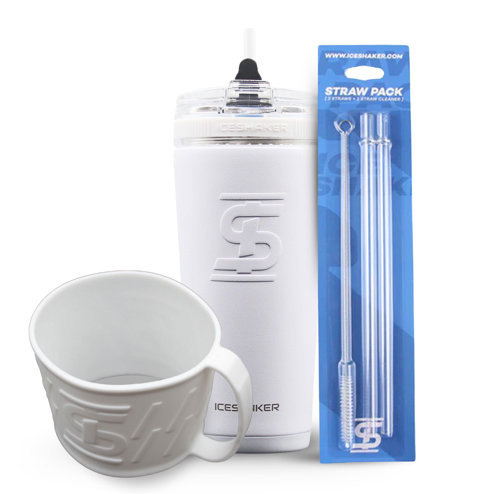 White 26oz Flex Bottle Bundle