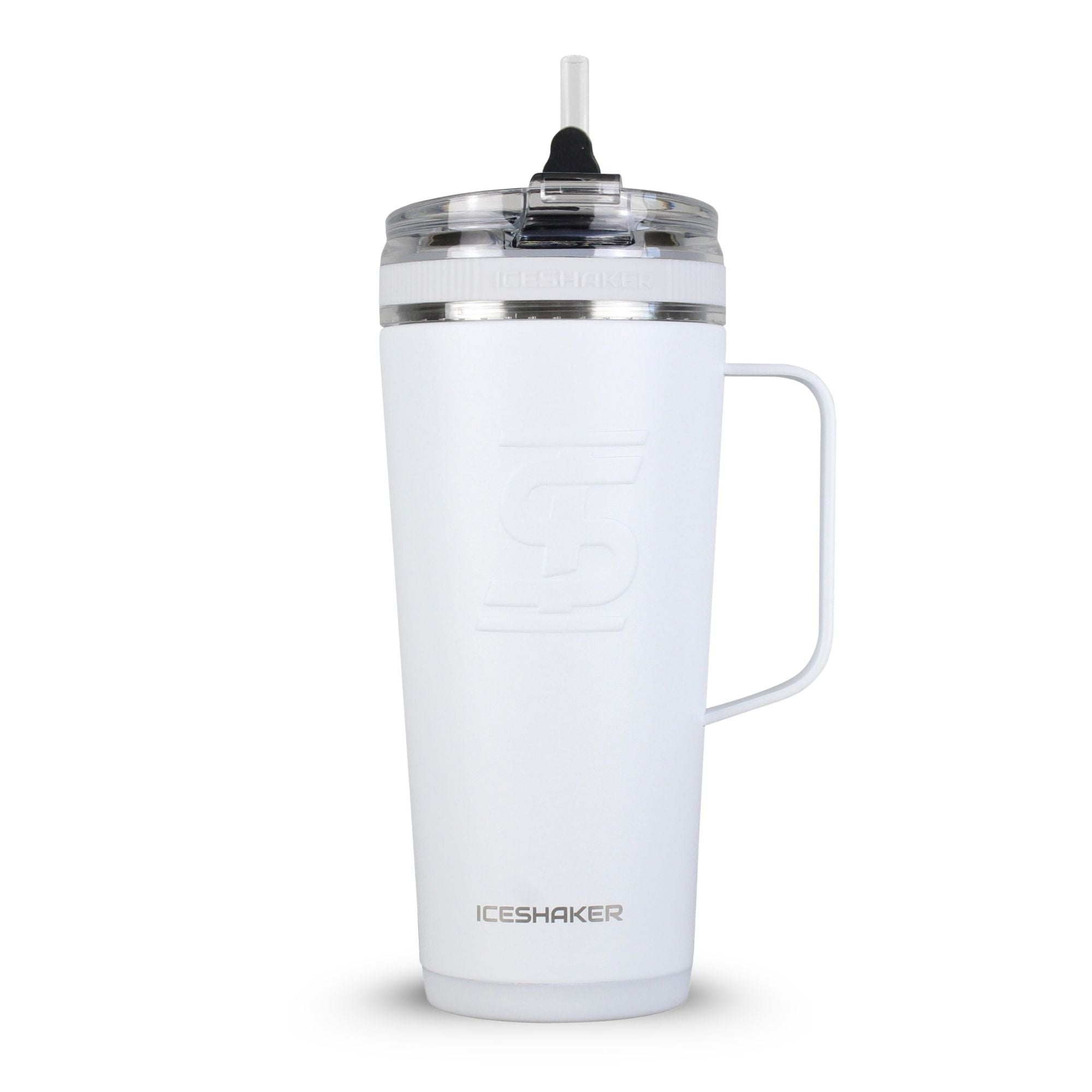 CUSTOM 26oz Flex Bottle with Handle - White