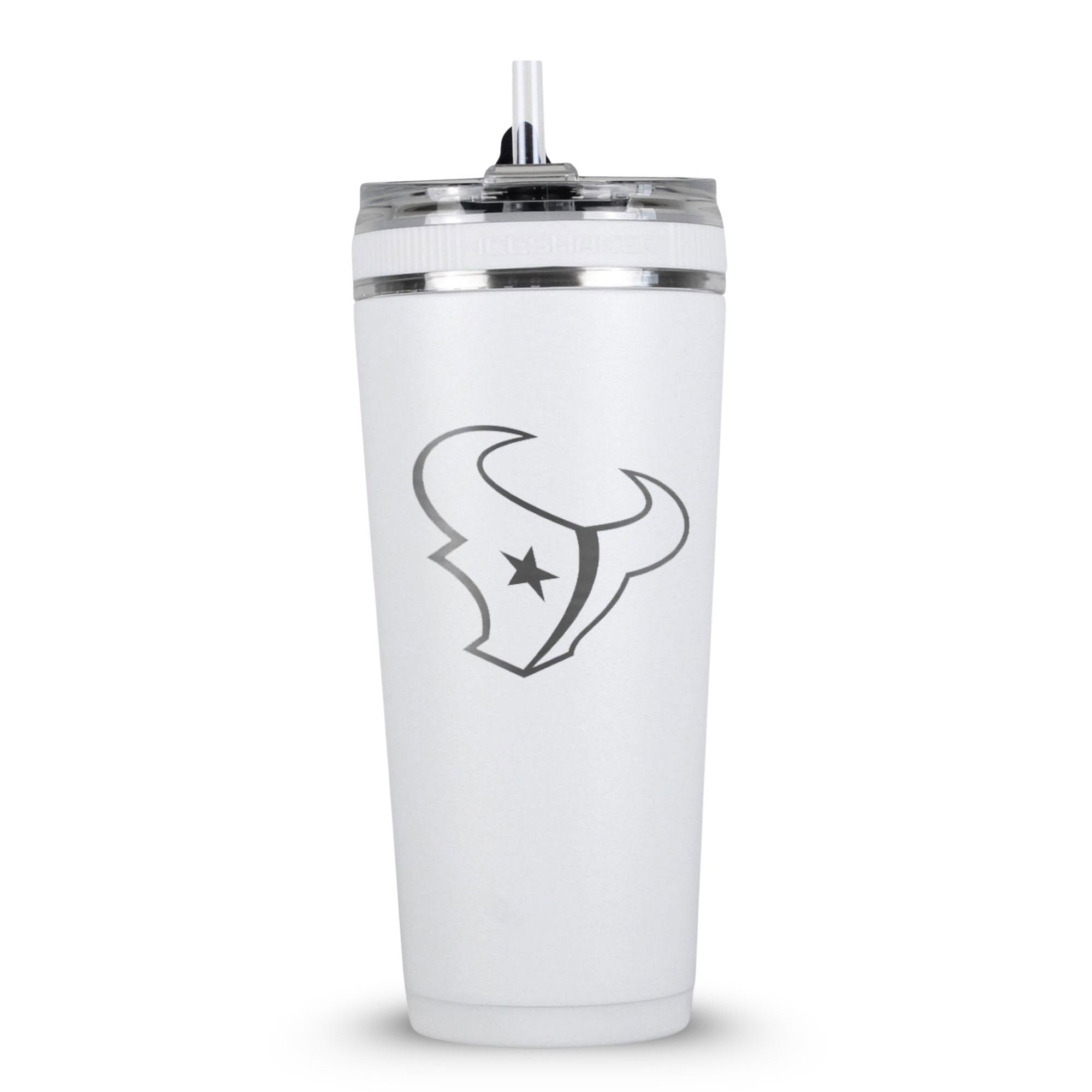 Officially Licensed Houston Texans 26oz Flex Bottle - White