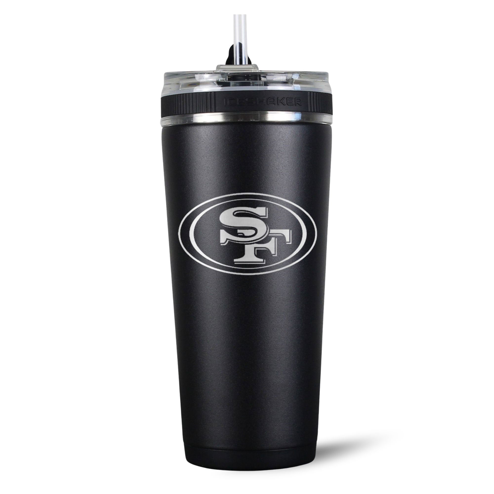 Officially Licensed San Francisco 49ers 26oz Flex Bottle White