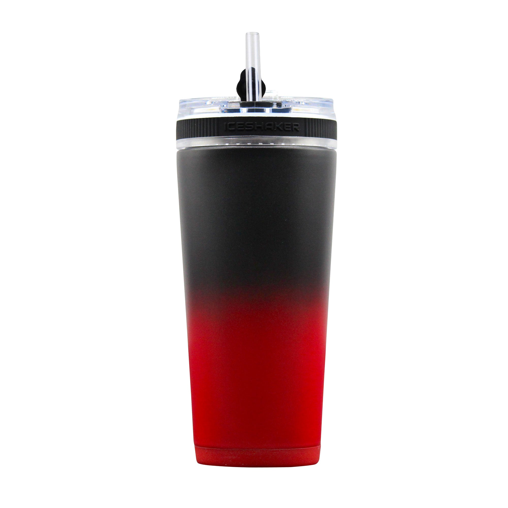 26oz Flex Bottle - Red Black Ombre