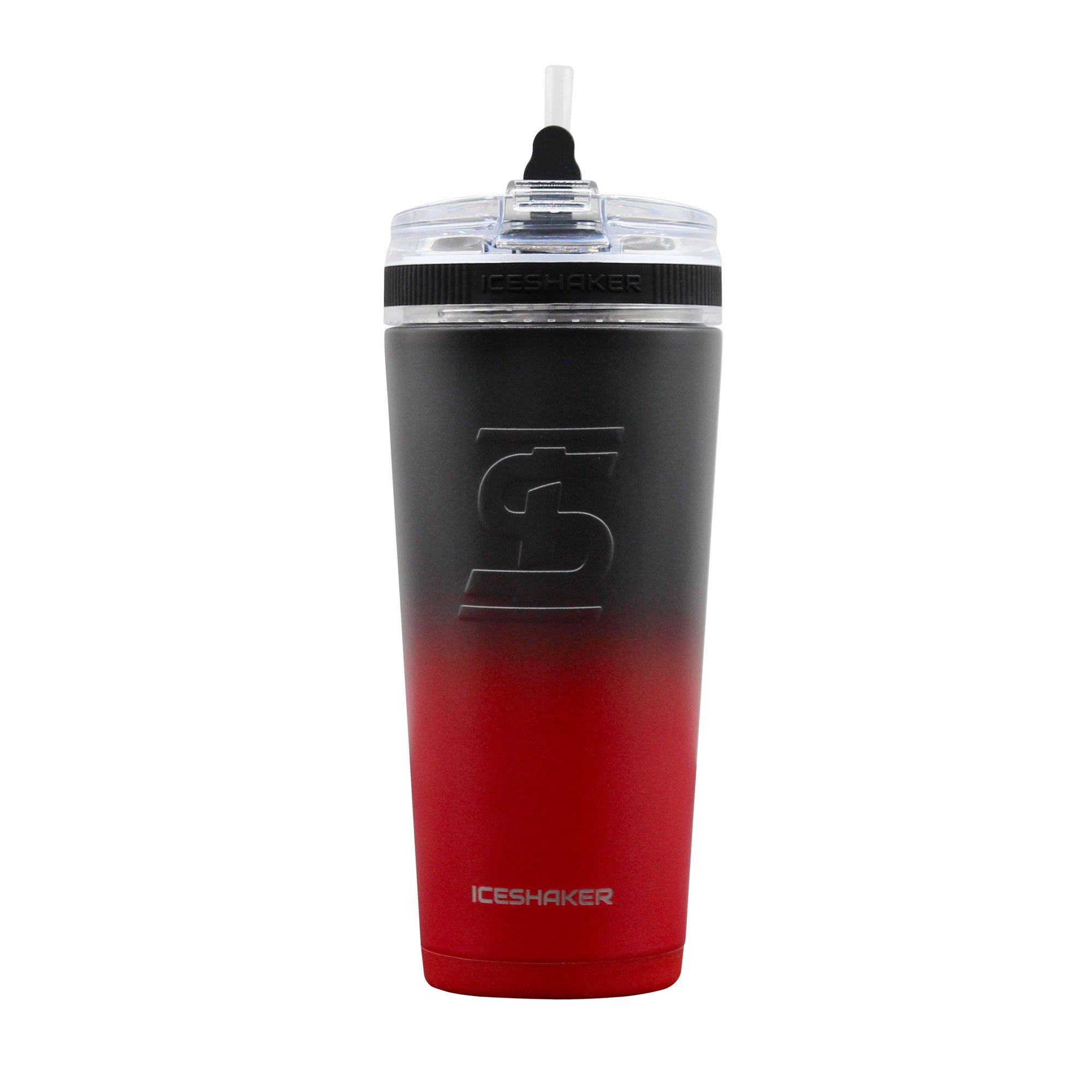 26oz Flex Bottle - Red Black Ombre