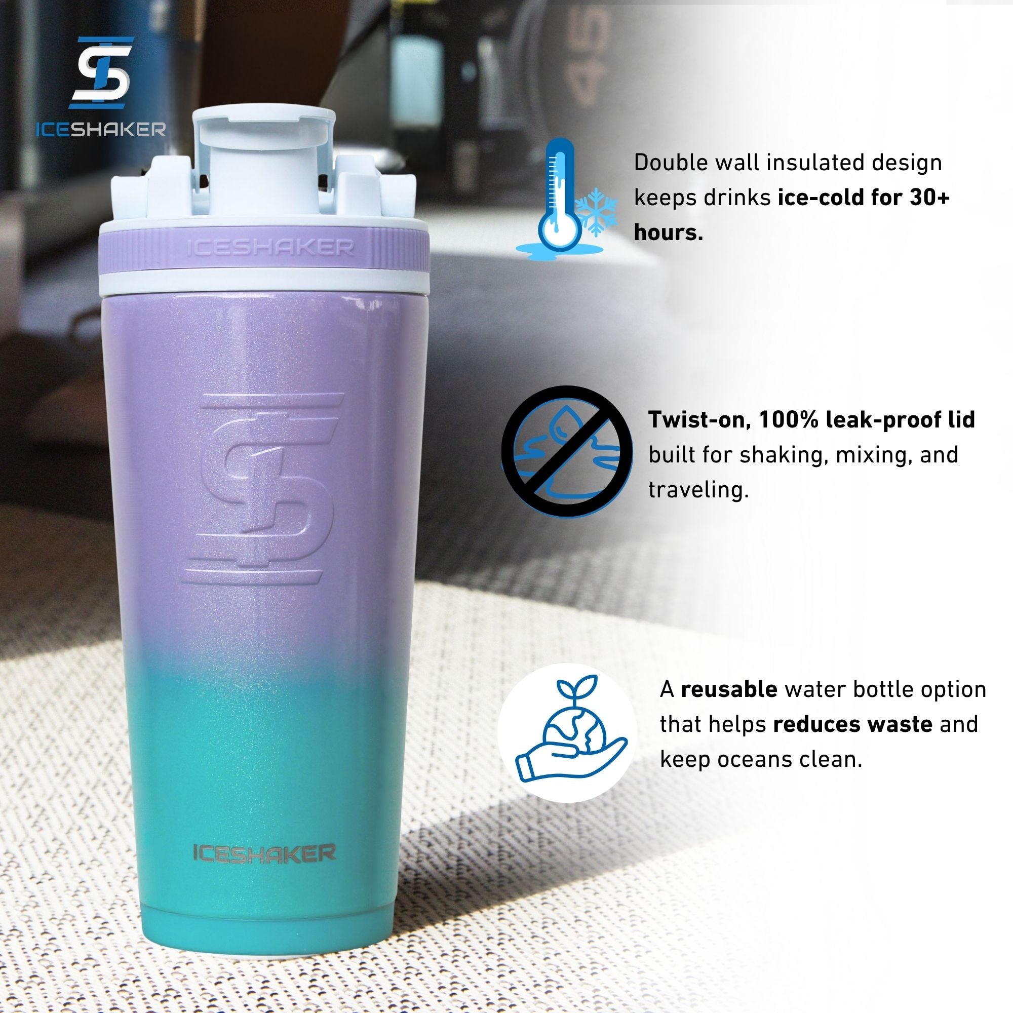 26oz Ice Shaker - Mermaid