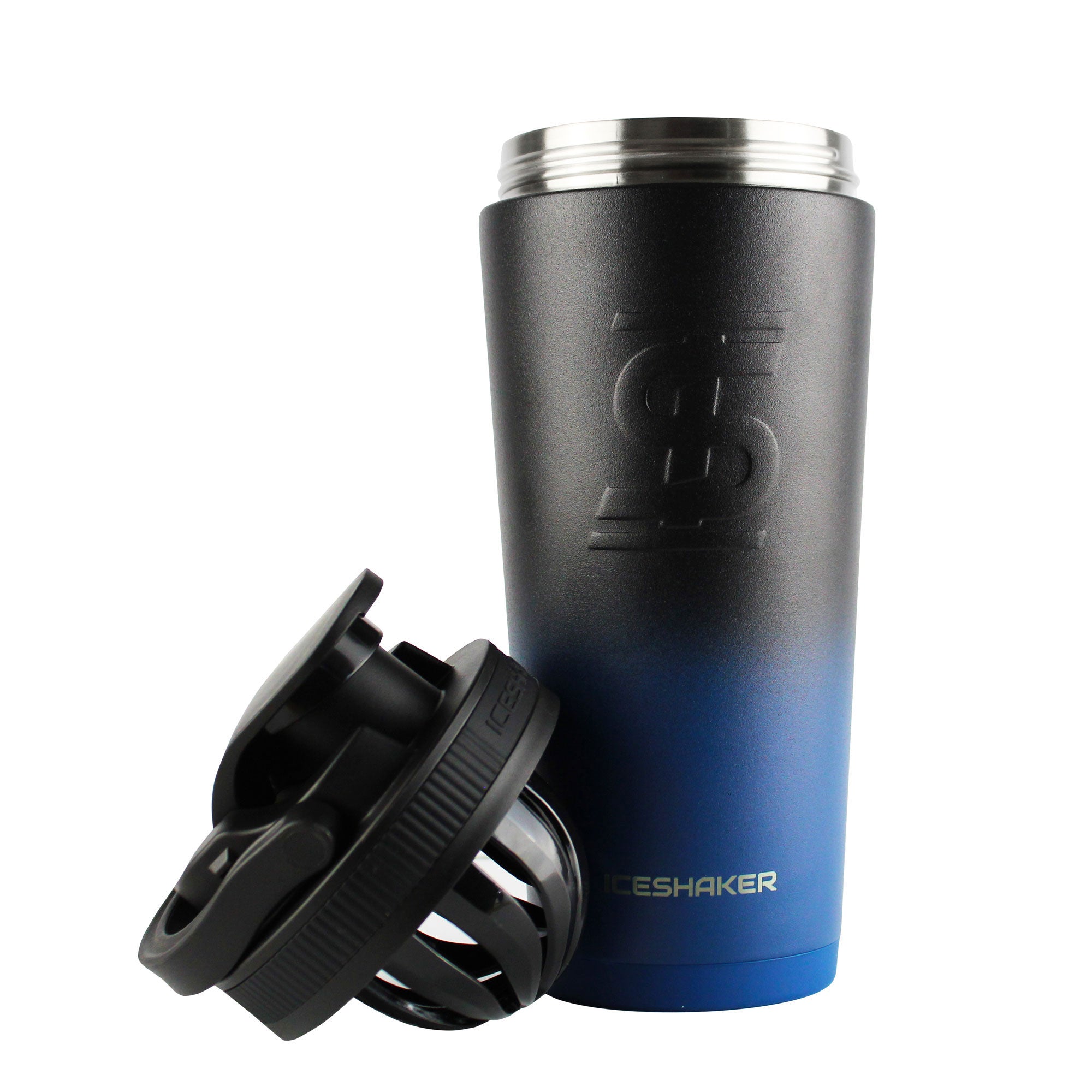 FIT2SERVE Navy Black Ombre 26oz Ice Shaker