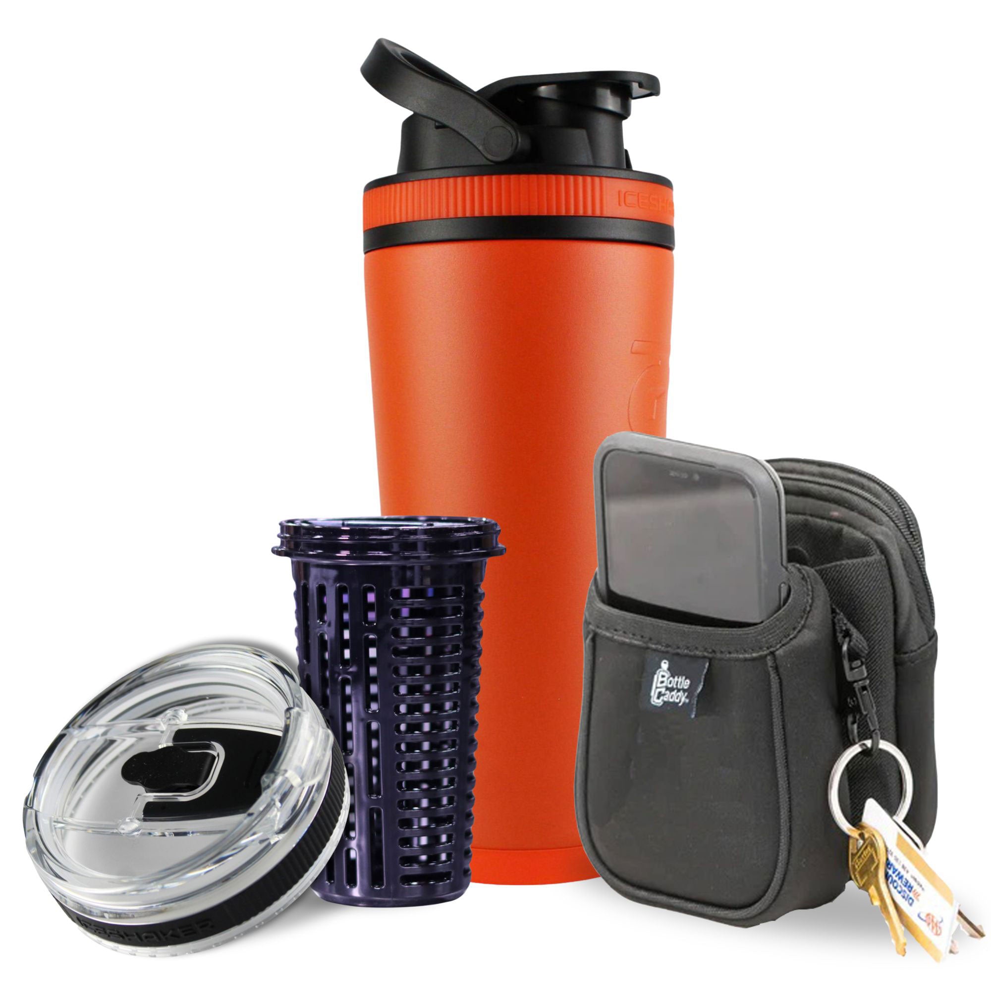 Orange 26oz Ice Shaker Bundle