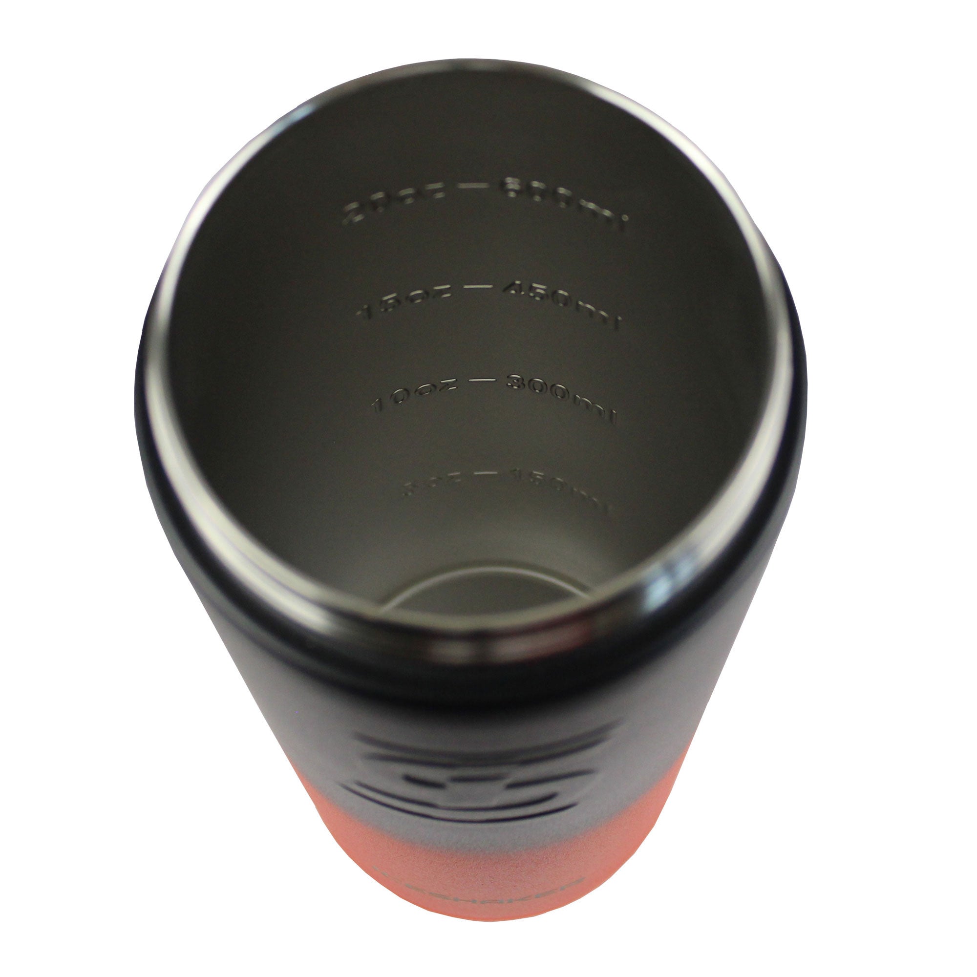 FIT2SERVE Orange Black Ombre 26oz Shaker