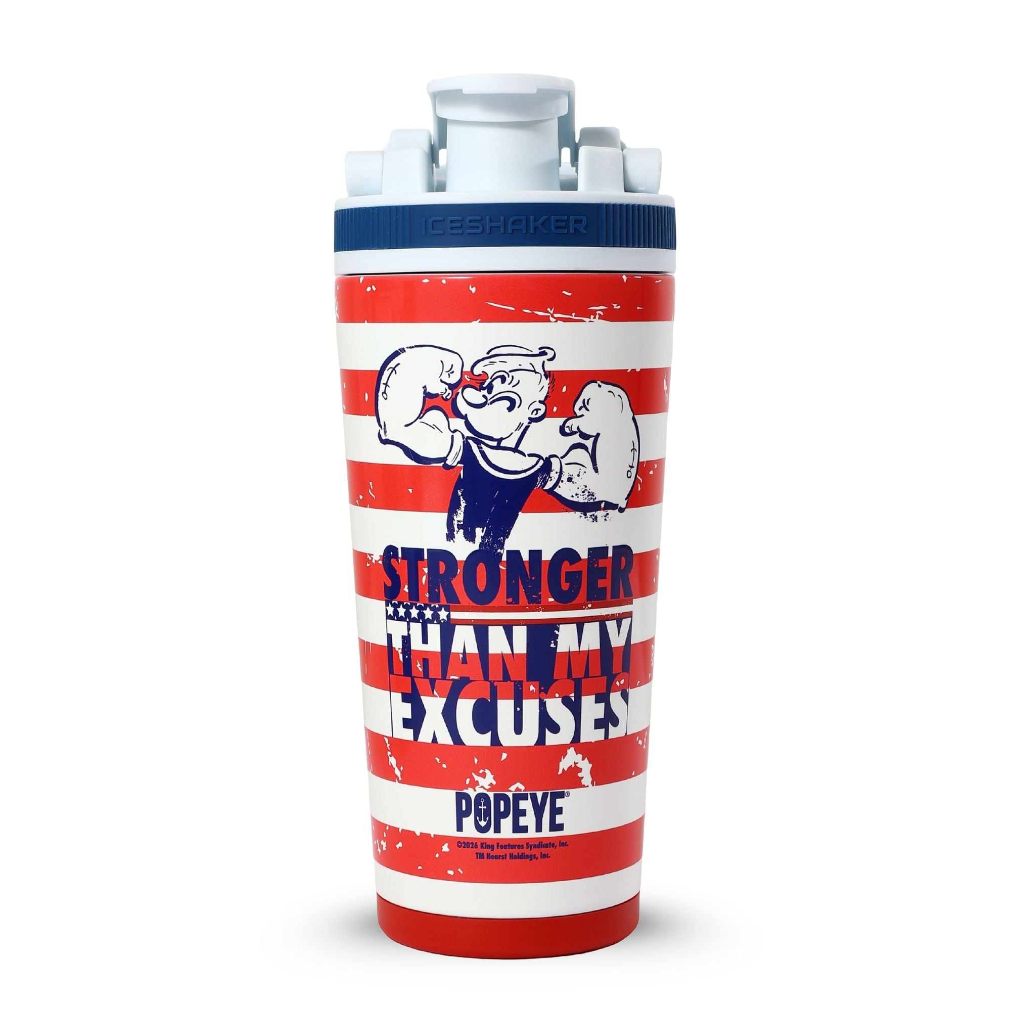 Popeye The Sailor Series 4D 26oz Ice Shaker - Stronger Than My Excuses