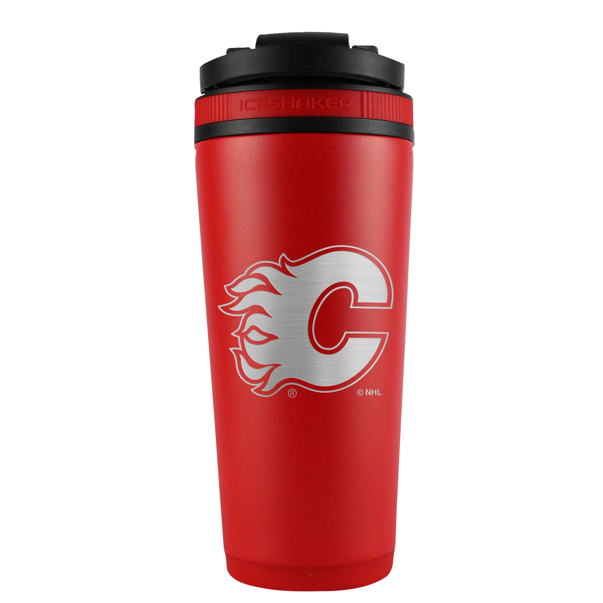 Officially Licensed Calgary Flames 26oz Ice Shaker - Red