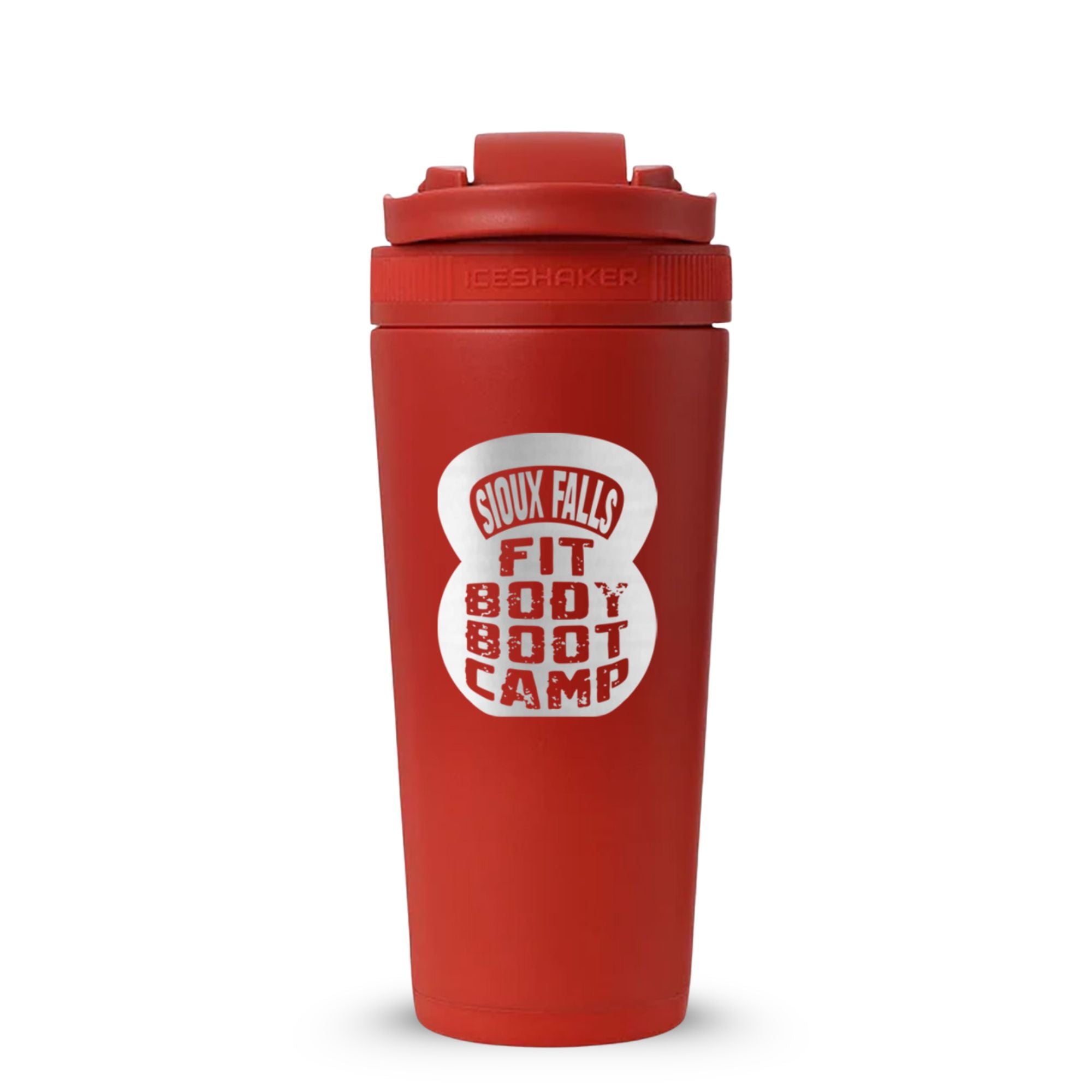 Custom Sioux Falls Fit Body Boot Camp Kettlebell 26oz Ice Shakers