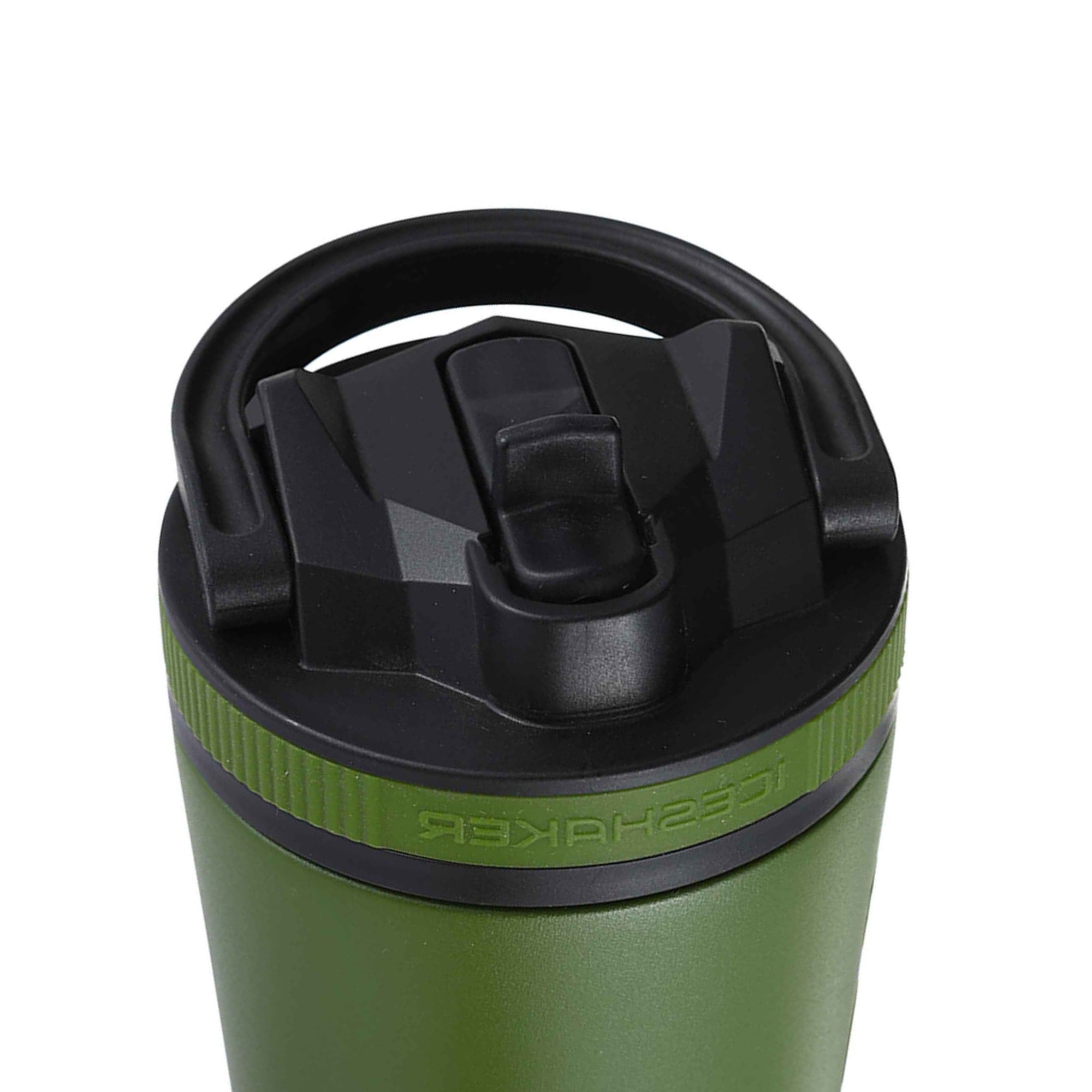 26oz Sport Lid & Internal Straw - Black Lid with Green Band
