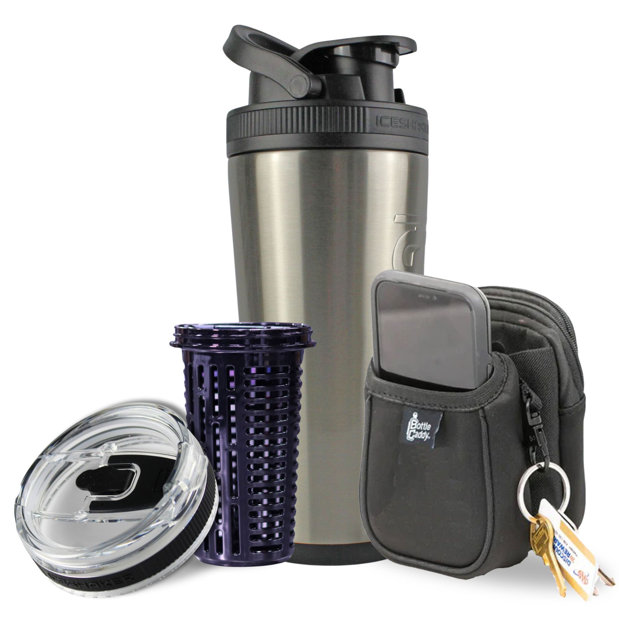 Stainless Steel 26oz Ice Shaker Bundle