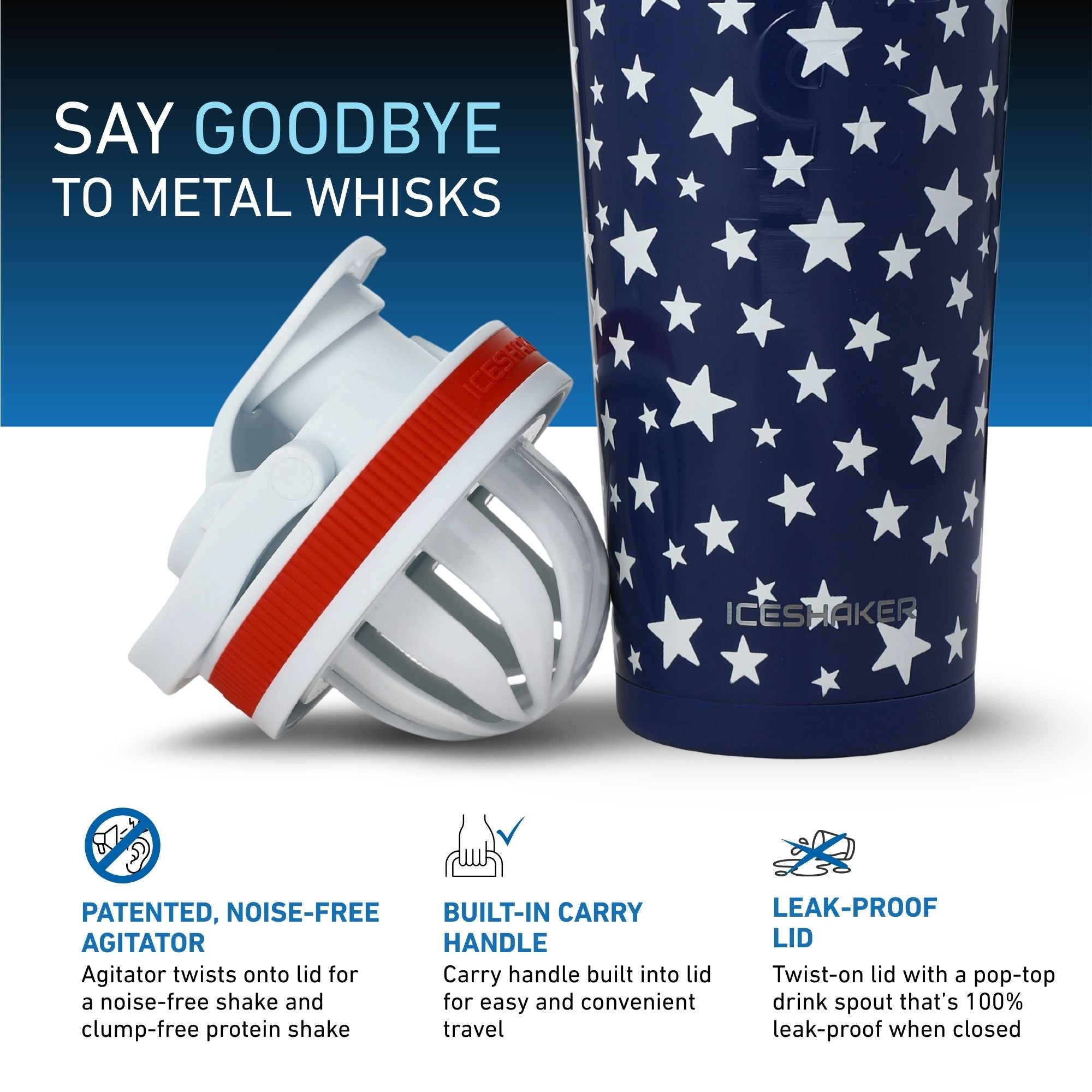 26oz Ice Shaker - Star Spangled