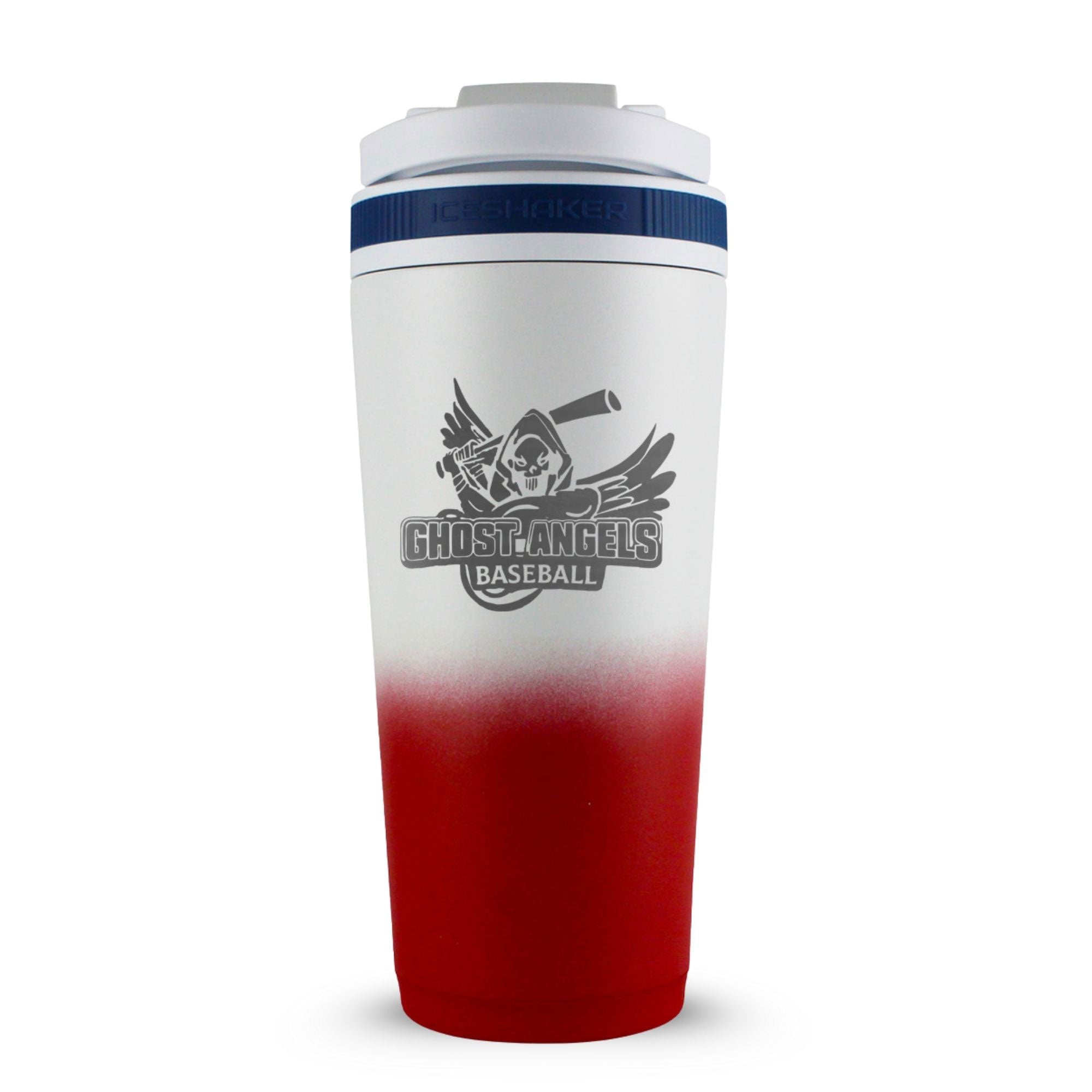 Custom Ghost Angels Baseball 26oz Ice Shaker