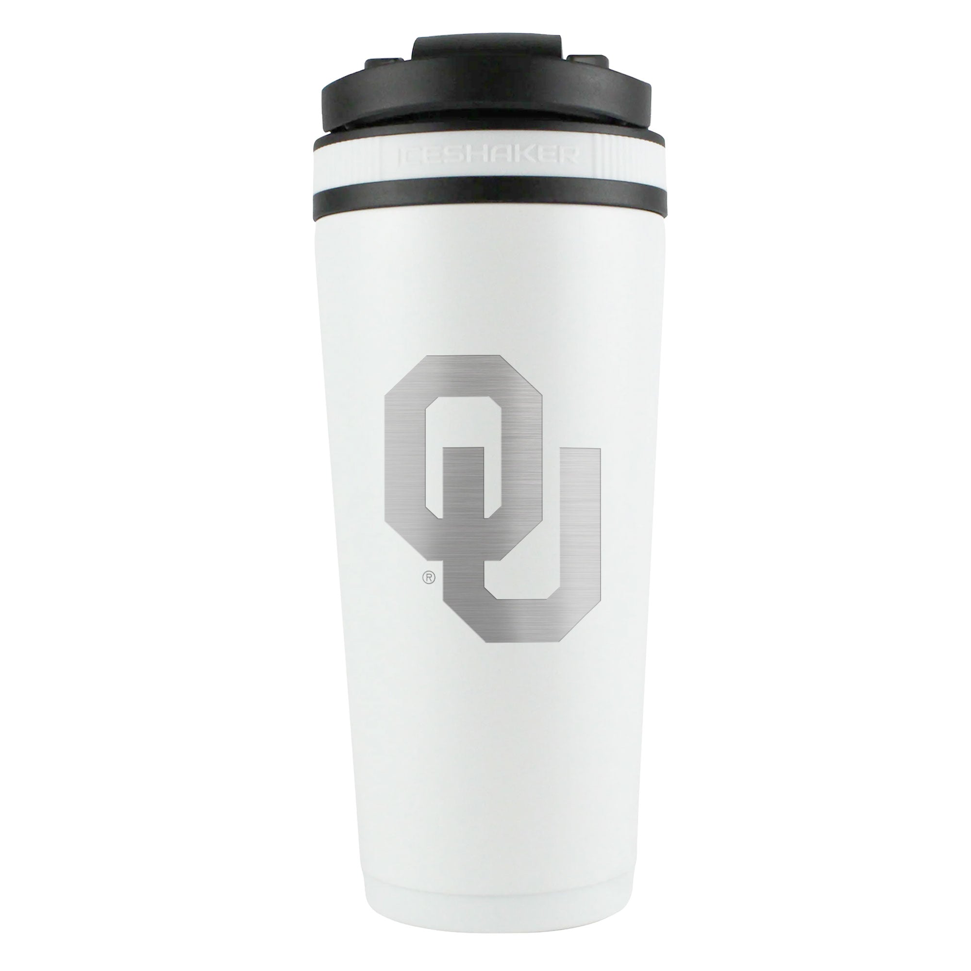 Officially Licensed University of Oklahoma 26oz Ice Shaker - White