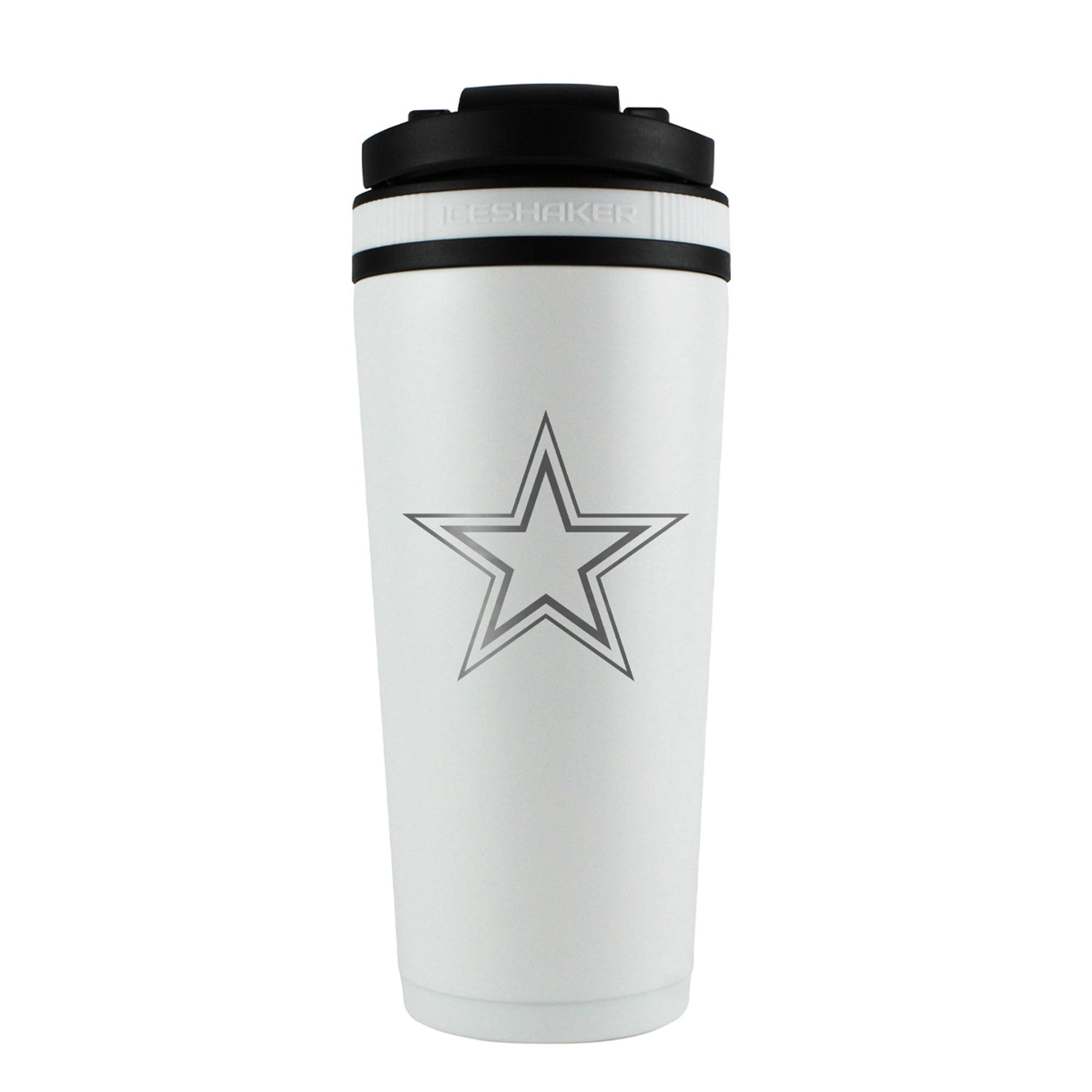Officially Licensed Dallas Cowboys 26oz Ice Shaker - White