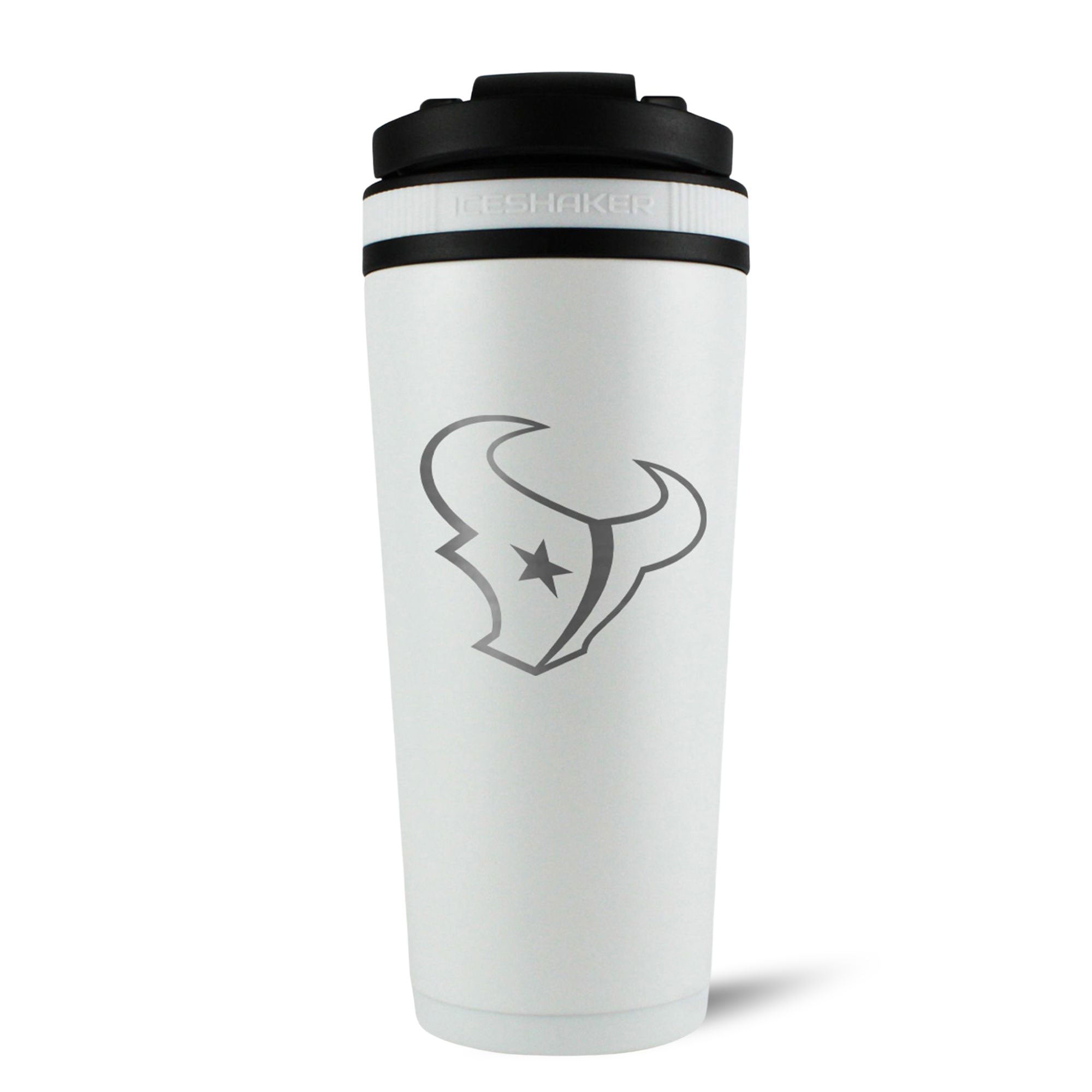 Officially Licensed Houston Texans 26oz Ice Shaker - White
