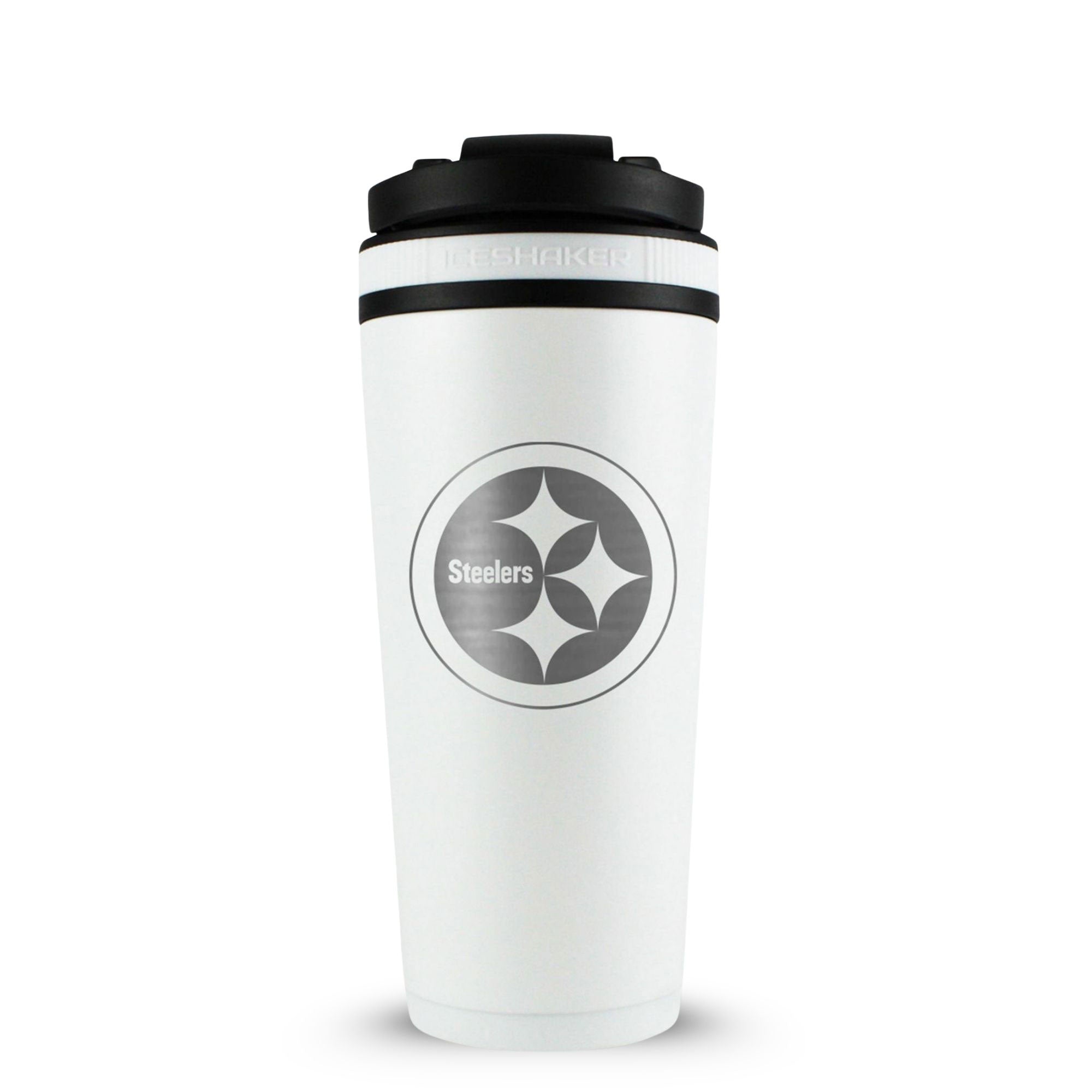 Officially Licensed Pittsburgh Steelers 26oz Ice Shaker - White