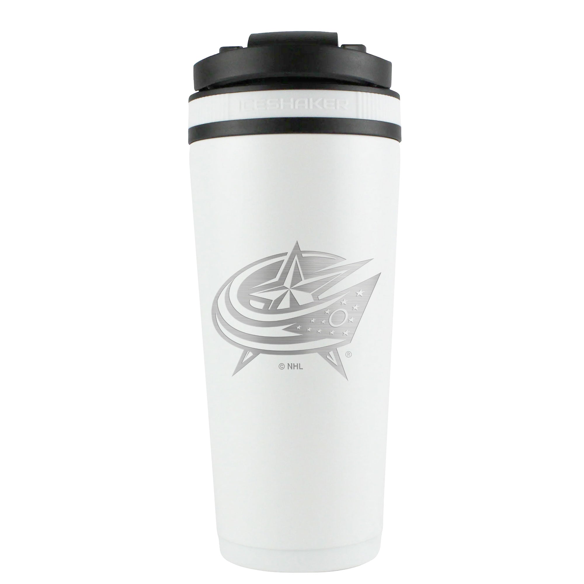Officially Licensed Columbus Blue Jackets 26oz Ice Shaker - White