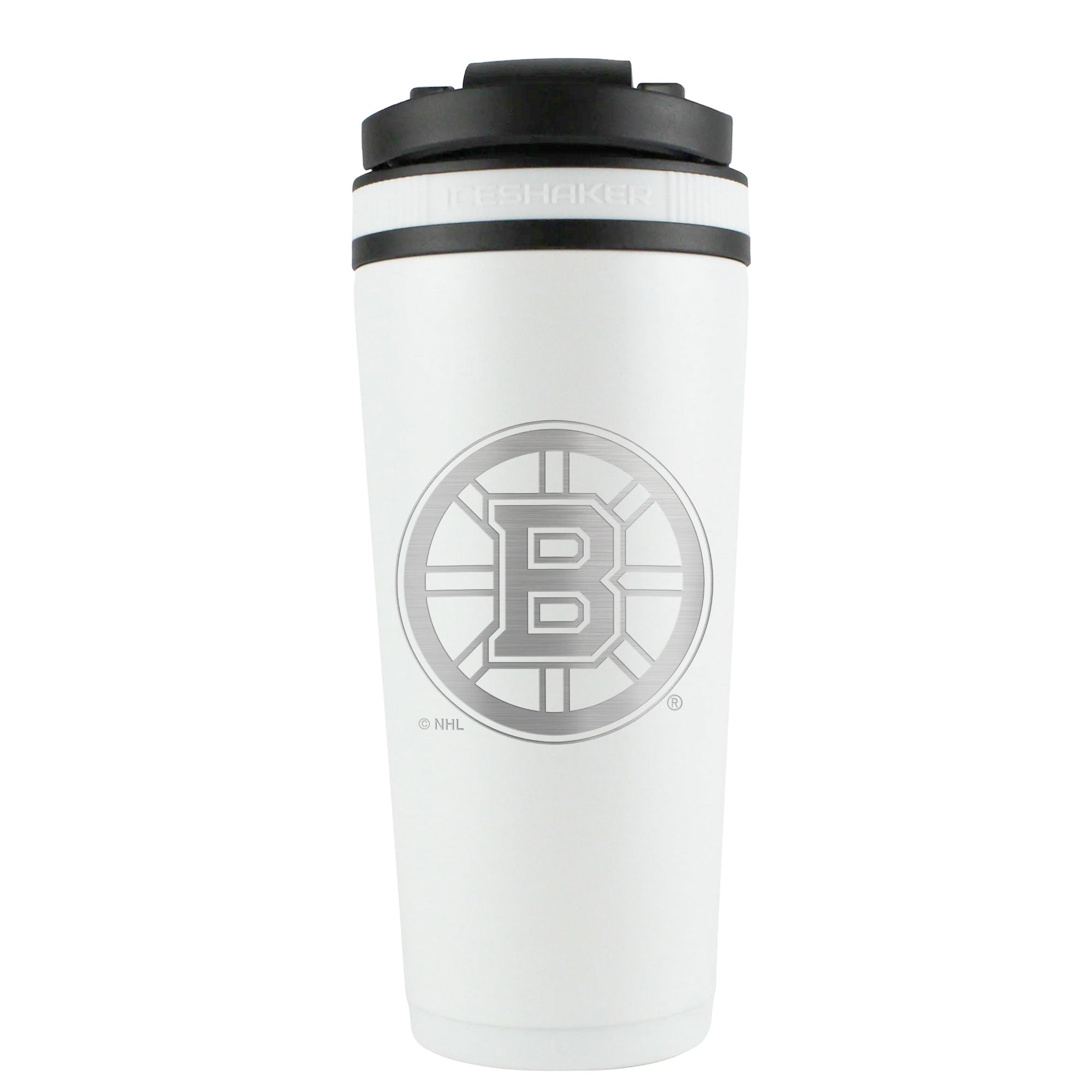 Officially Licensed Boston Bruins 26oz Ice Shaker - White