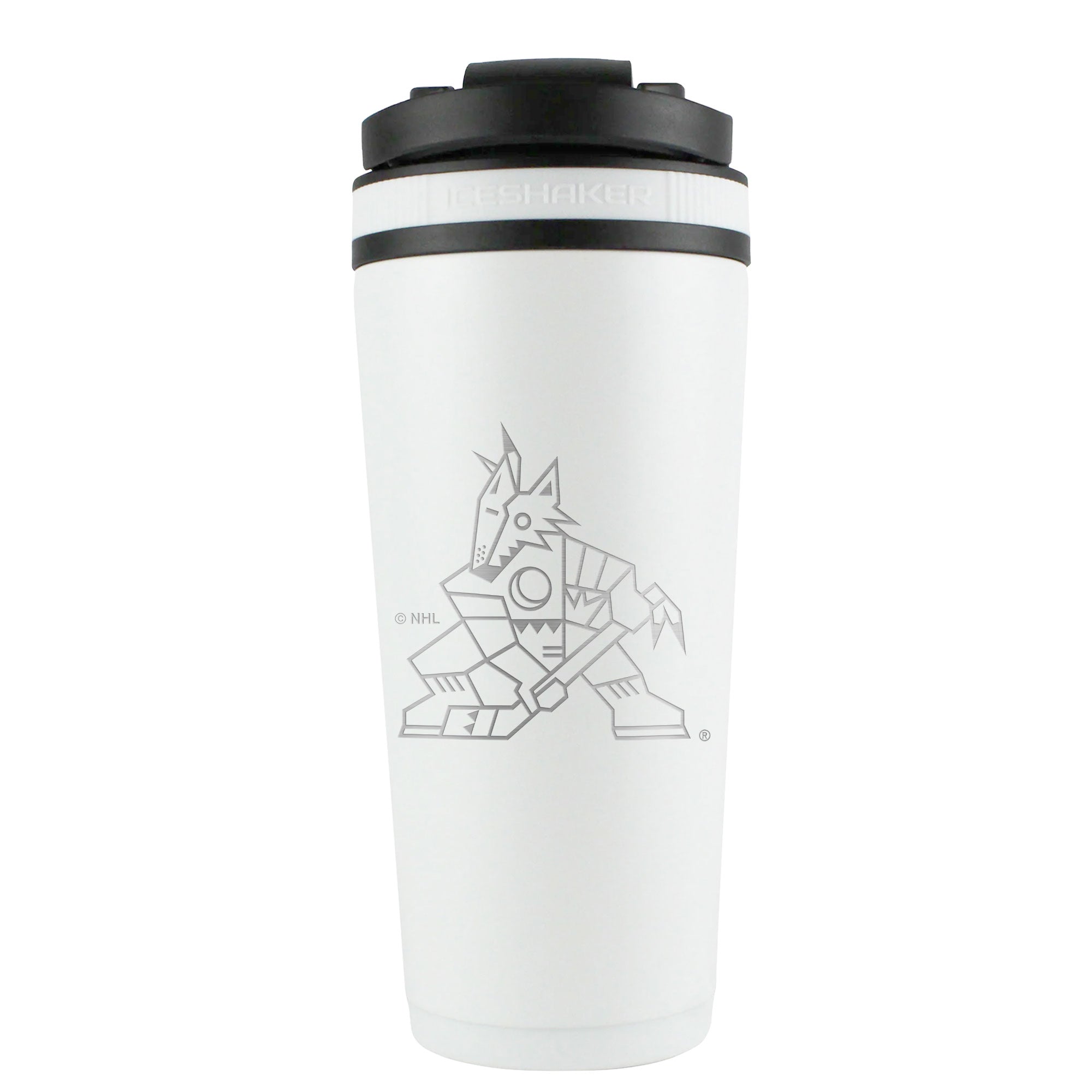 Officially Licensed Arizona Coyotes 26oz Ice Shaker - White