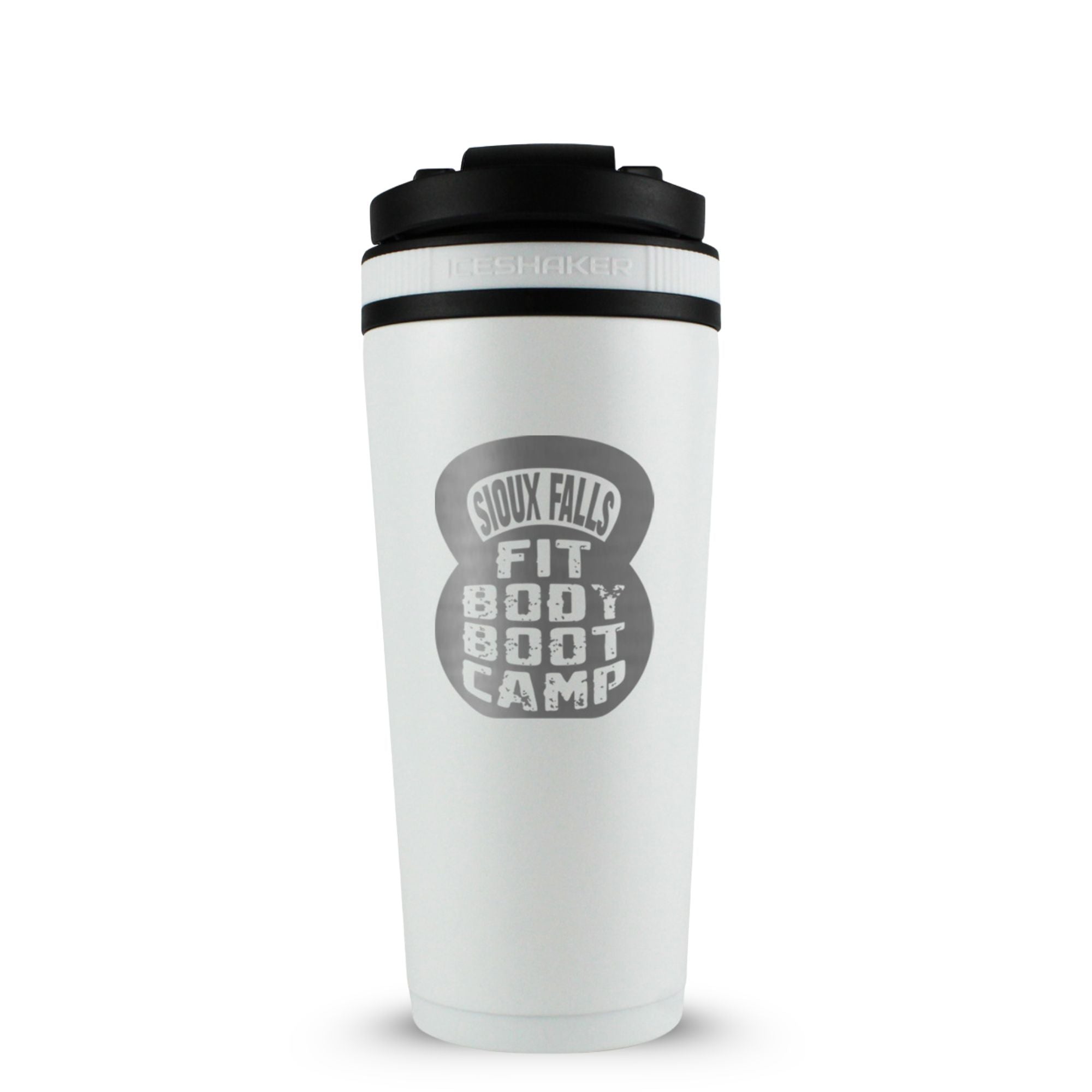 Custom Sioux Falls Fit Body Boot Camp Kettlebell 26oz Ice Shakers