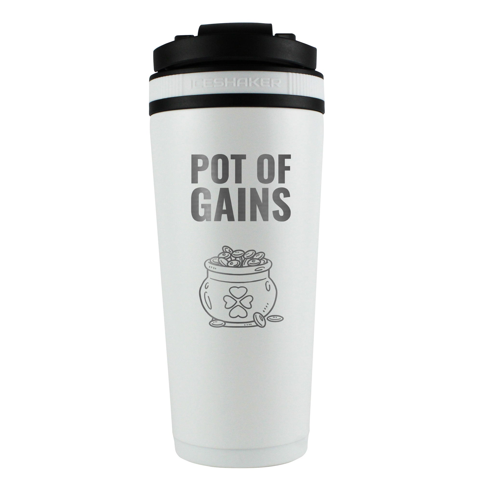 St. Patrick's Day Pot-O-Gains 26oz Ice Shaker