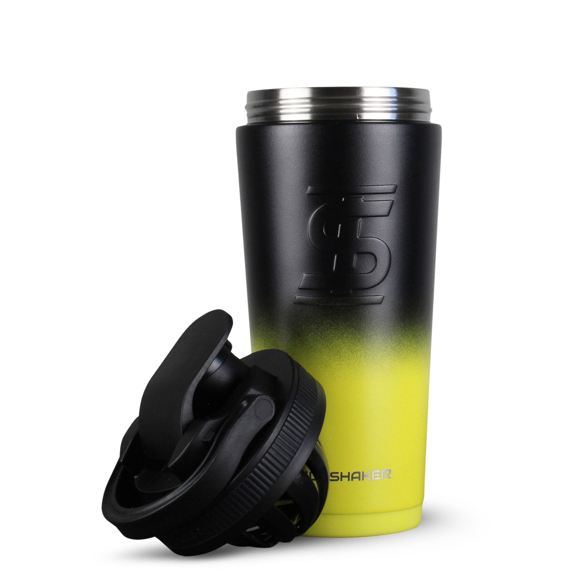 26oz Ice Shaker - Yellow Black Ombre