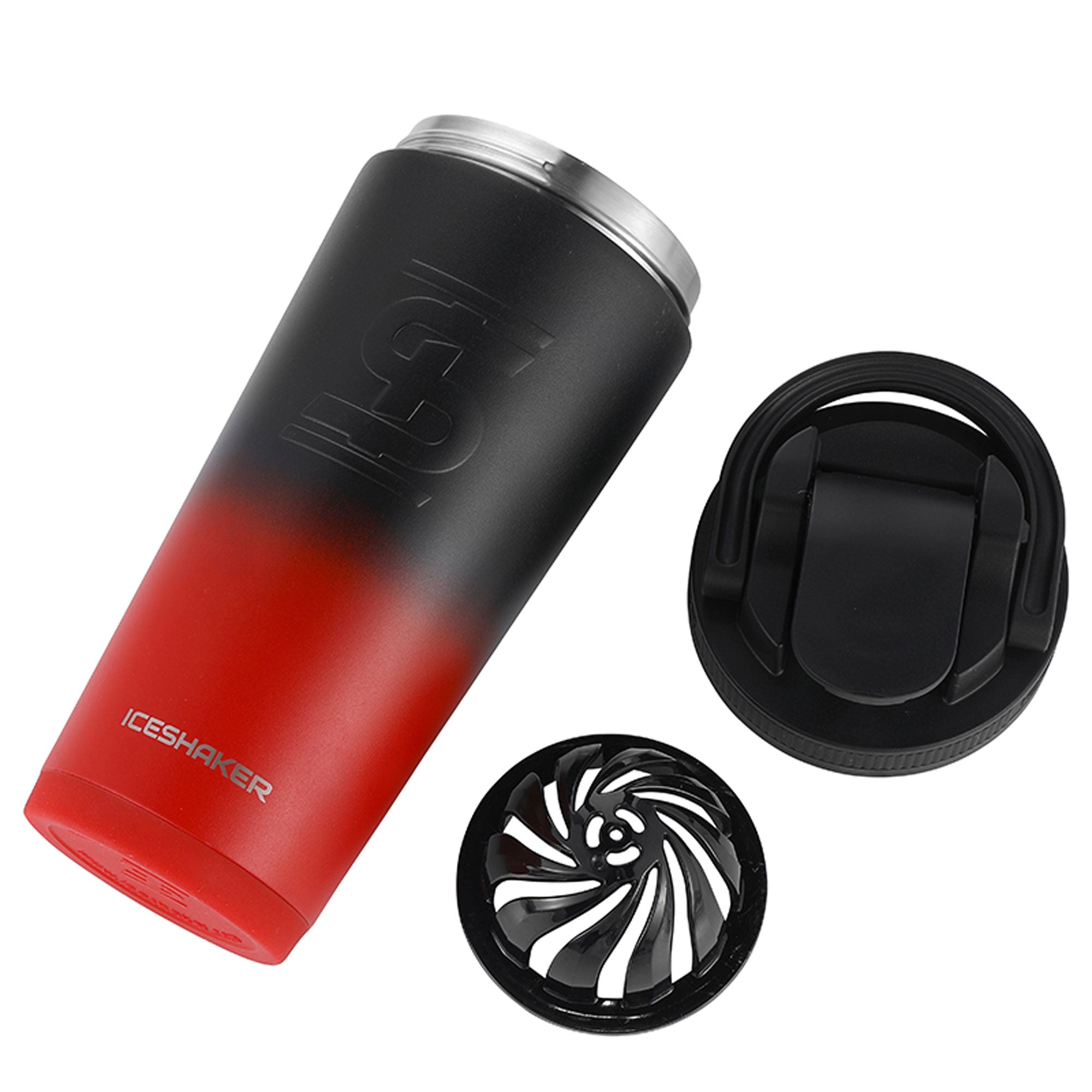 As Much Rest As Possible FIT2SERVE Red Black Ombre 26oz Shaker
