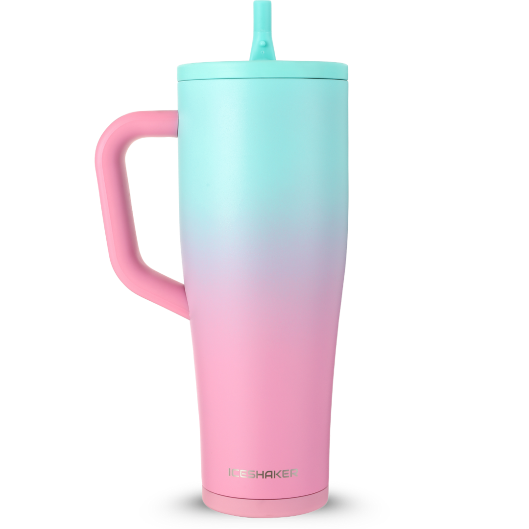 CUSTOM 40oz. Legend Series Shaker Bottle - Pink Mint Ombre