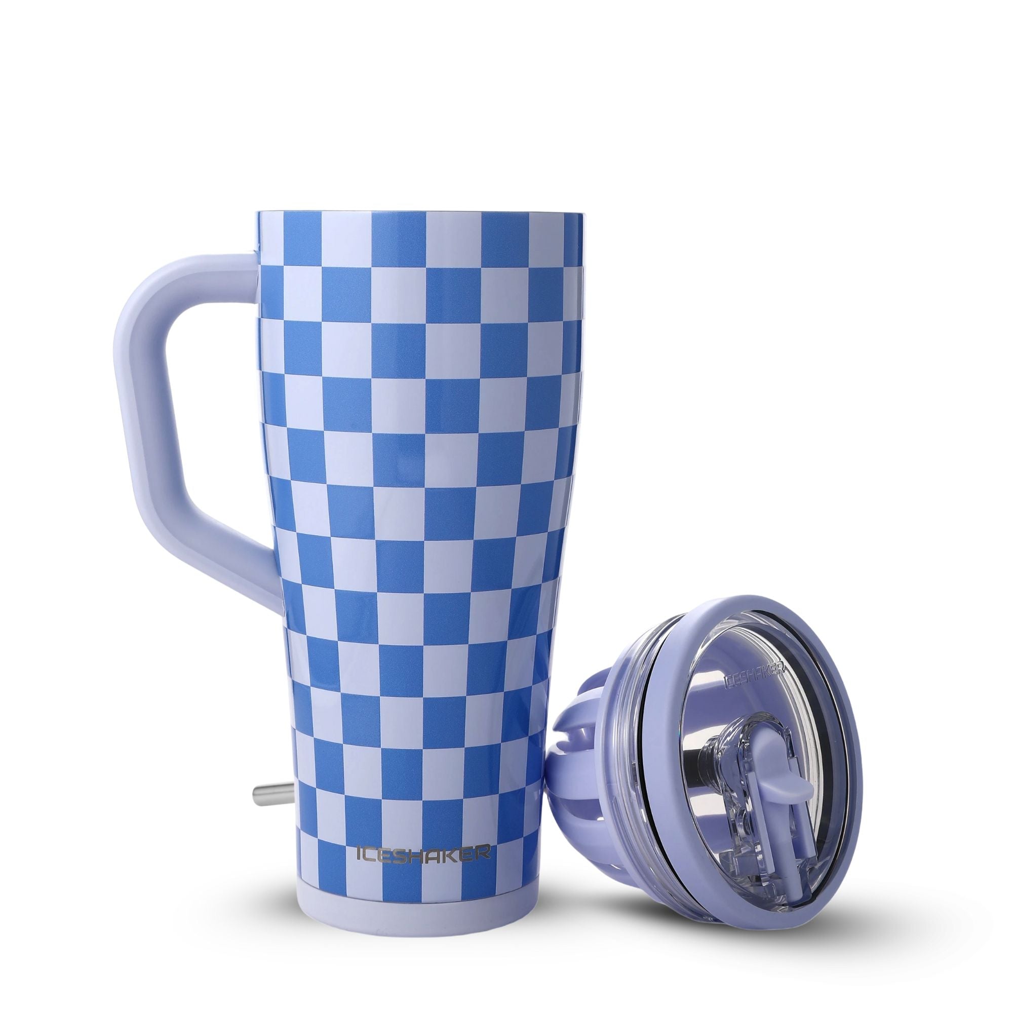 32oz Legend Series Shaker Bottle - Blue Checkers