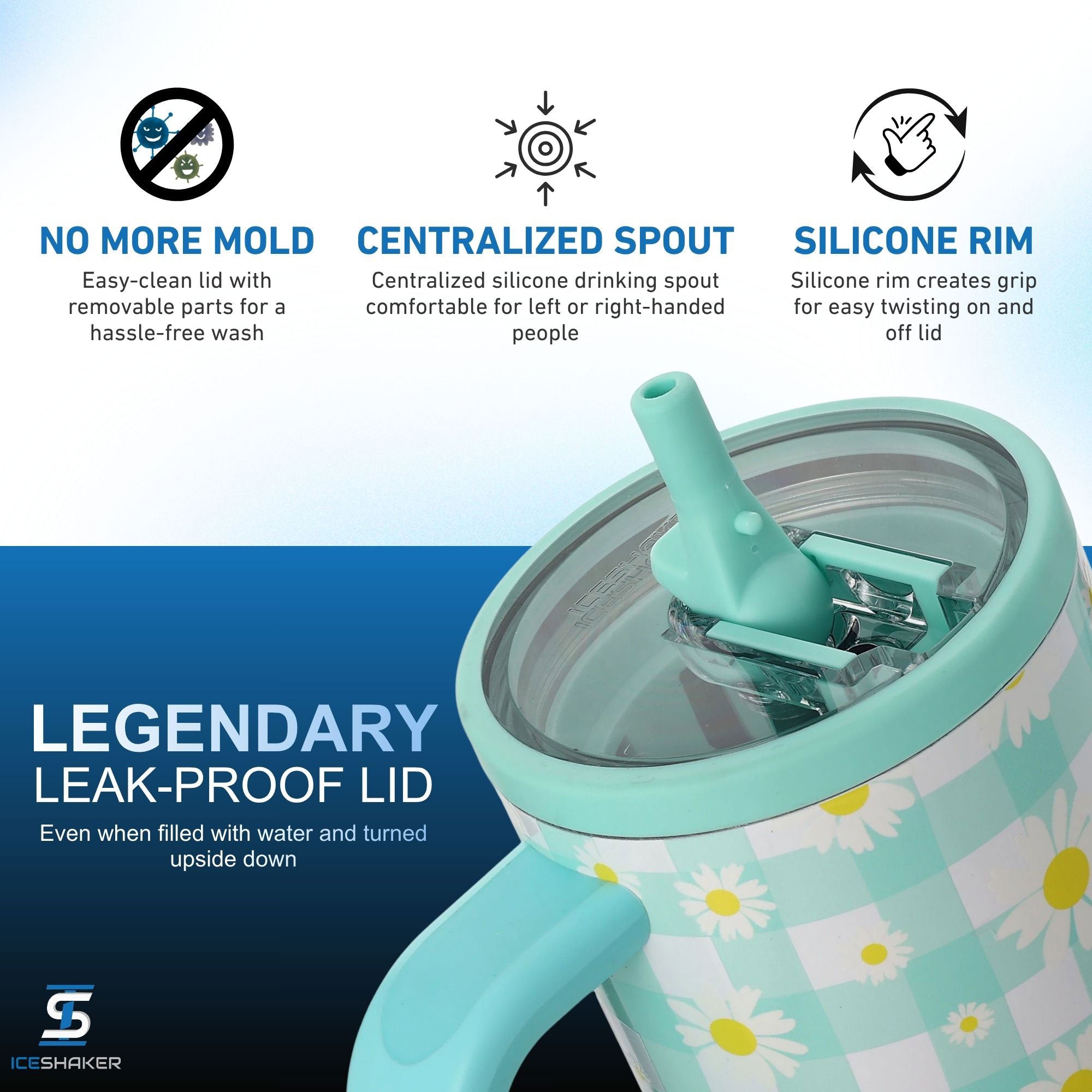 32oz Legend Series Shaker Bottle - Daisy